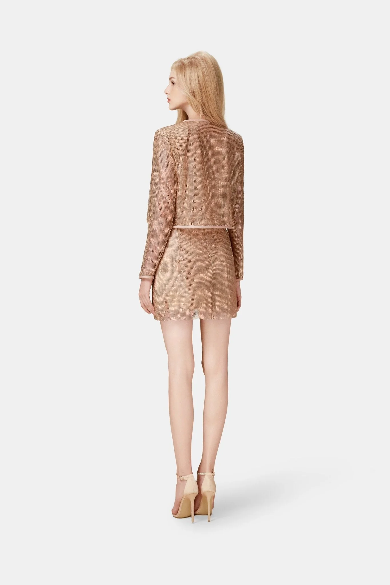 Apricot Rhinestone Blazer - Image 4