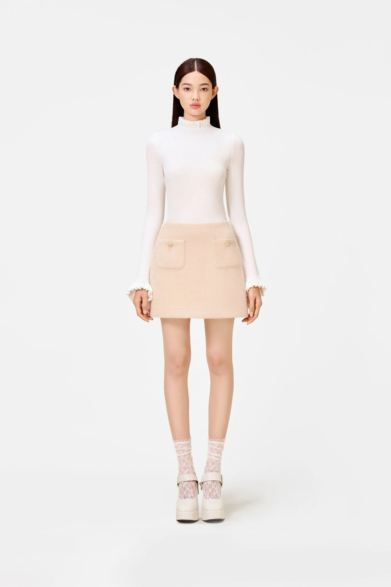 Baby Knit Mini Skirt - Image 2