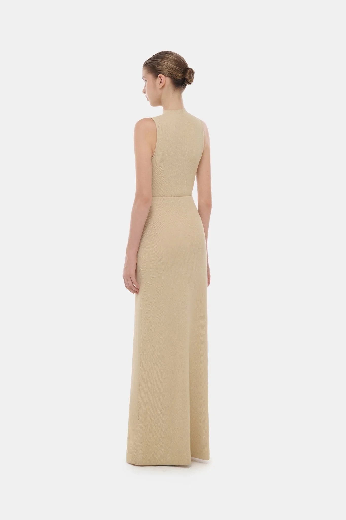 Beige Mockneck Sleeveless Top - Image 4
