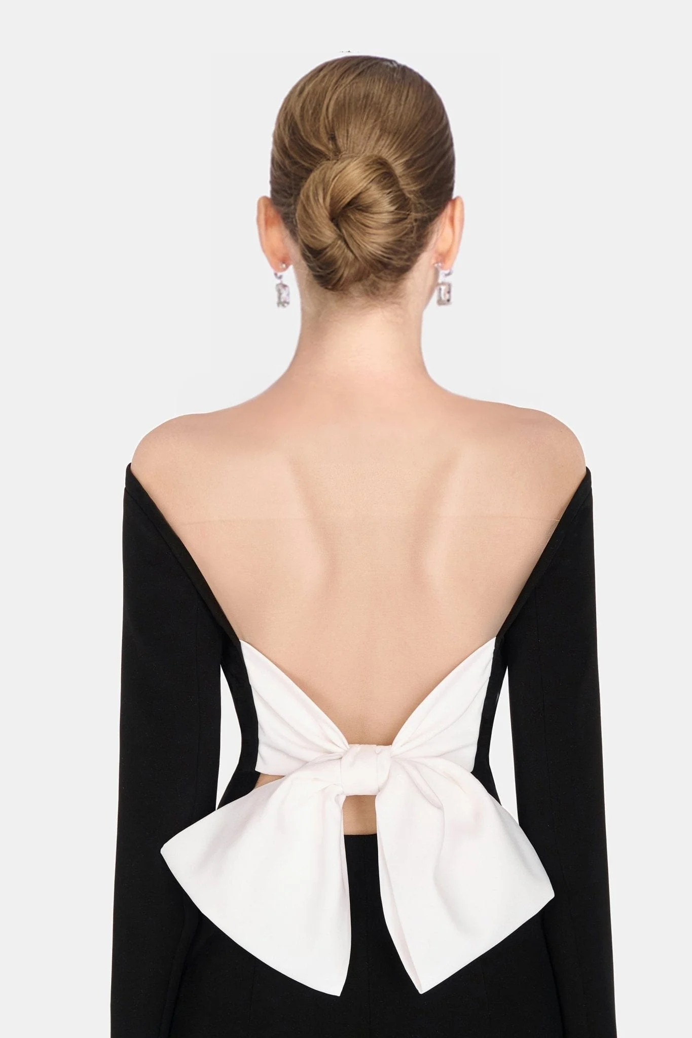 Black Bow Mini Dress - Image 8