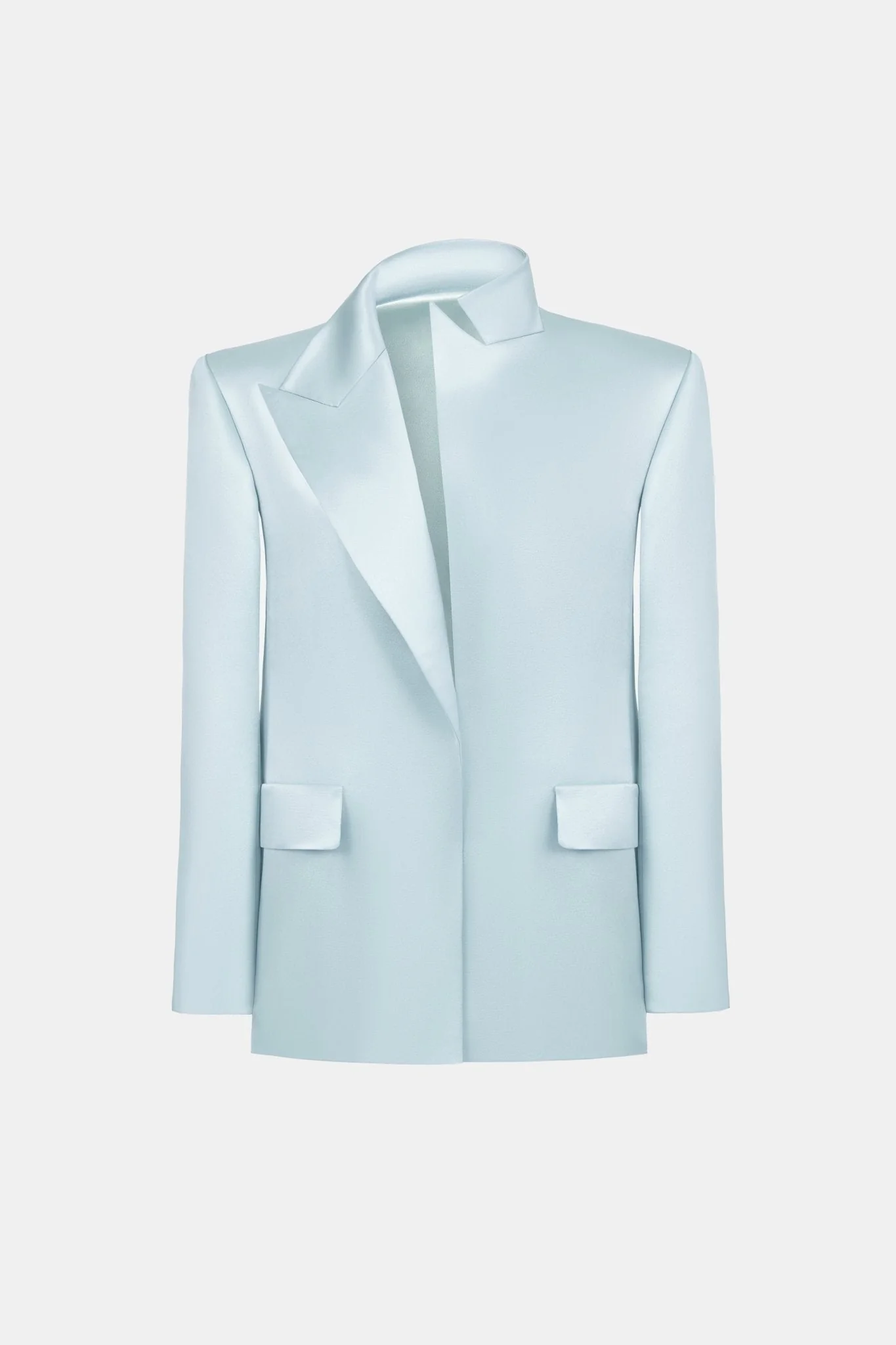 Blue Silk Blazer