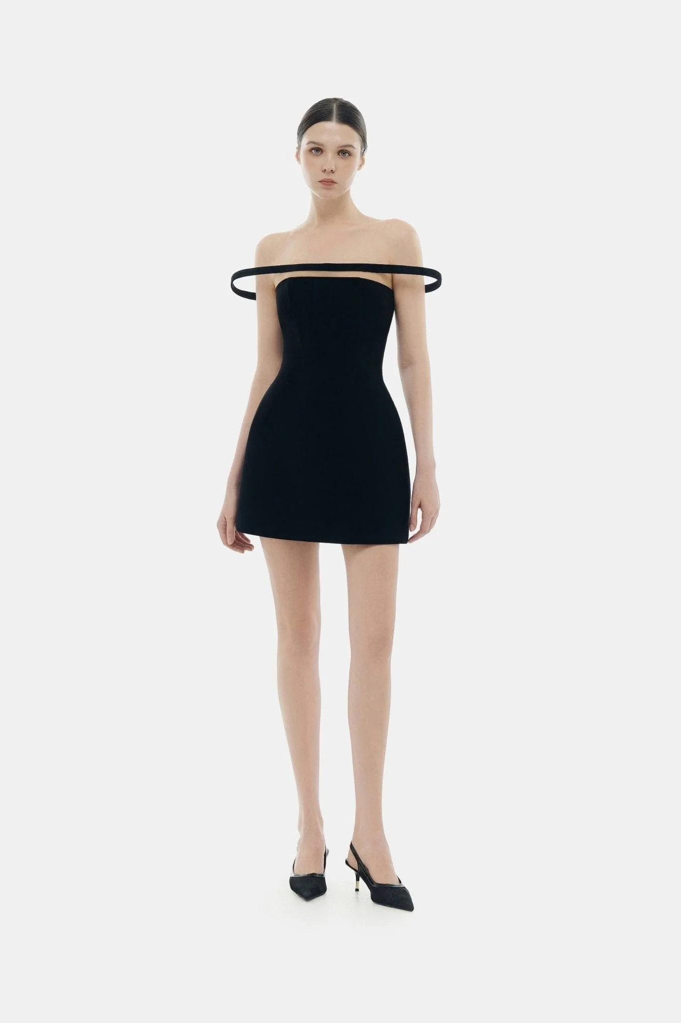 Black Orbit Mini Dress - Image 3