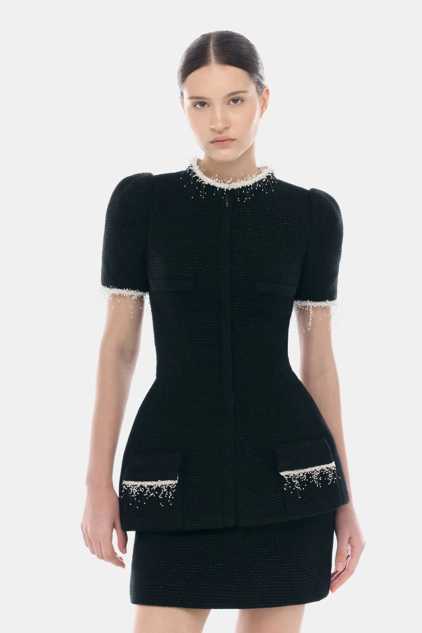 Black Tweed Skirt - Image 5