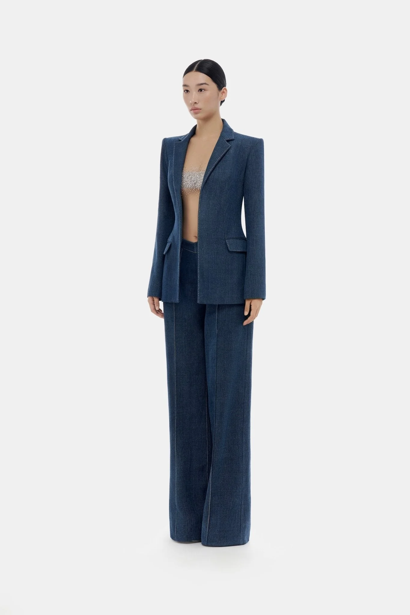 Blue Denim Blazer - Image 3