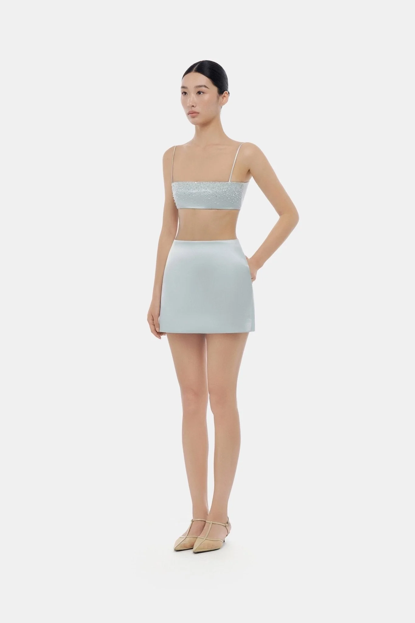 Blue Silk Skirt - Image 3