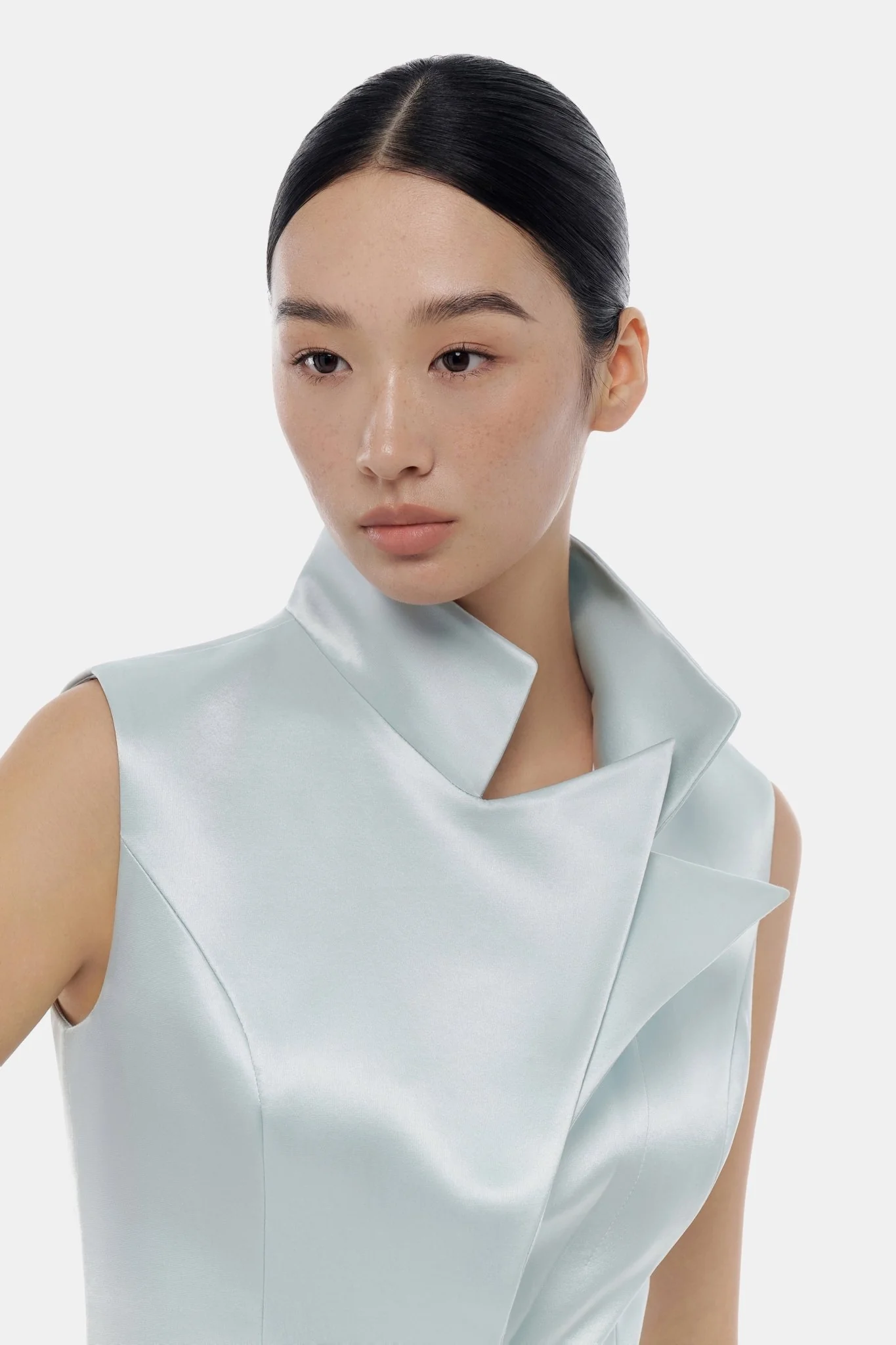 Blue Sleeveless Blazer - Image 5