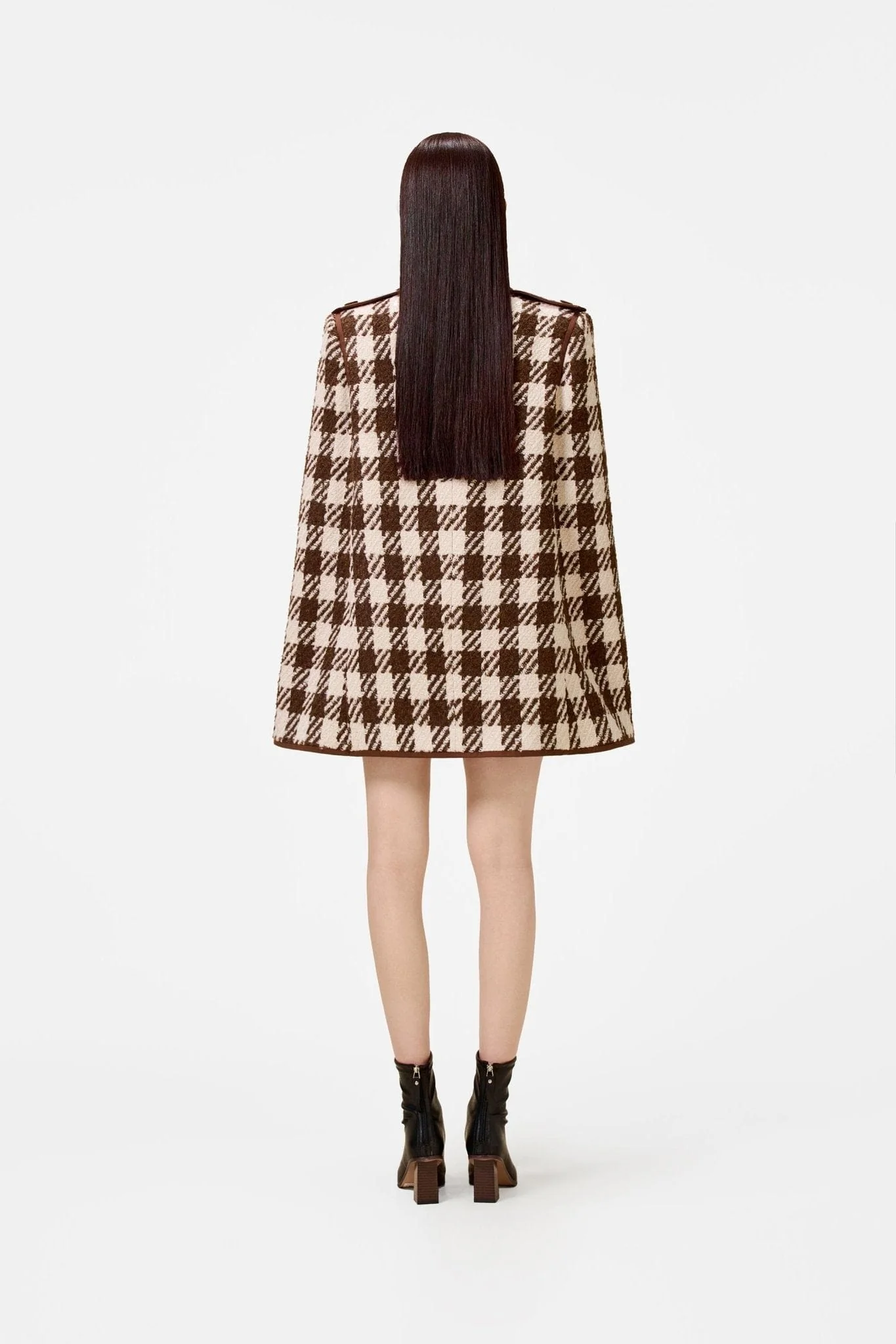 Brown Checkered Cape - Image 4
