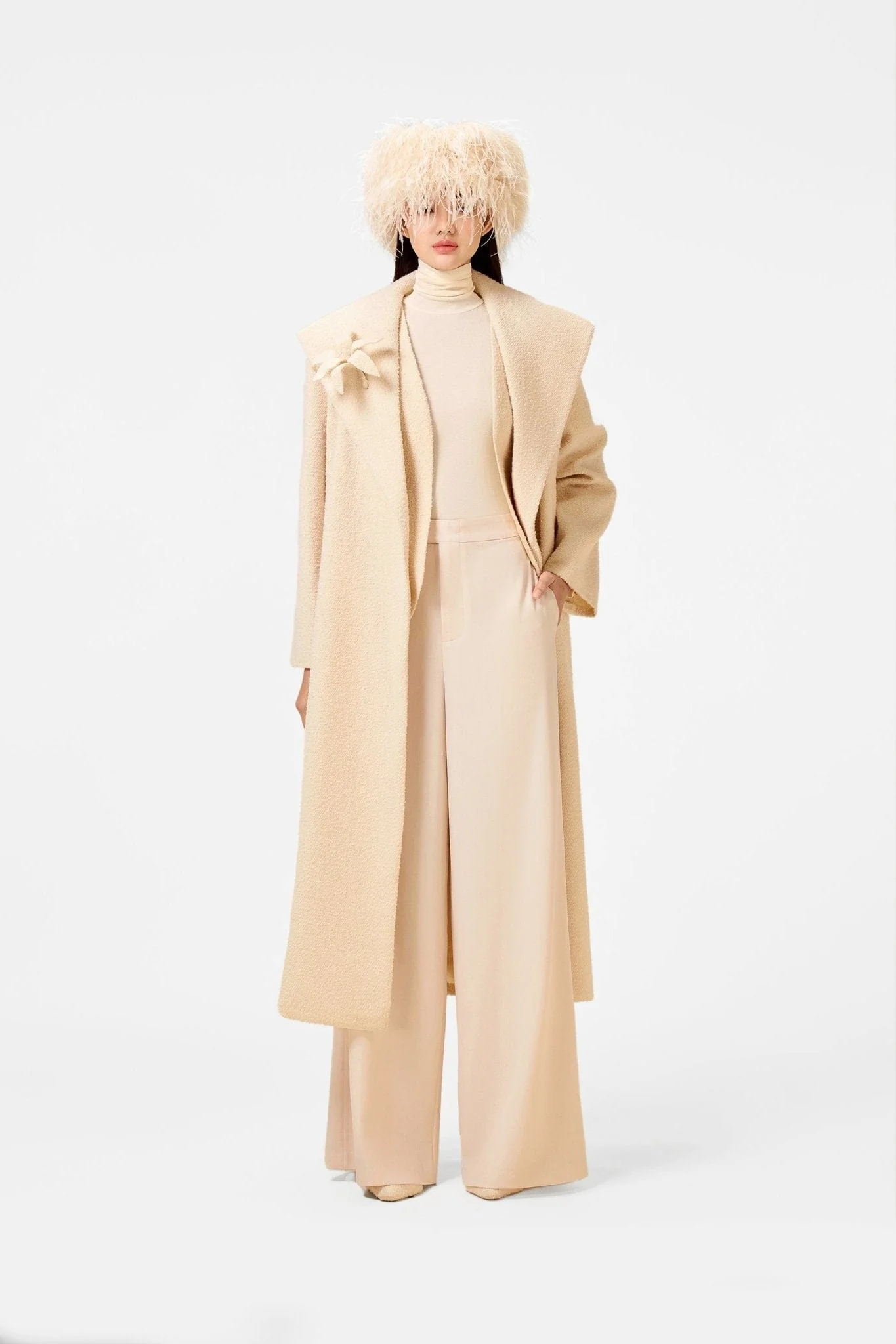 Cream Trench Coat - Image 2