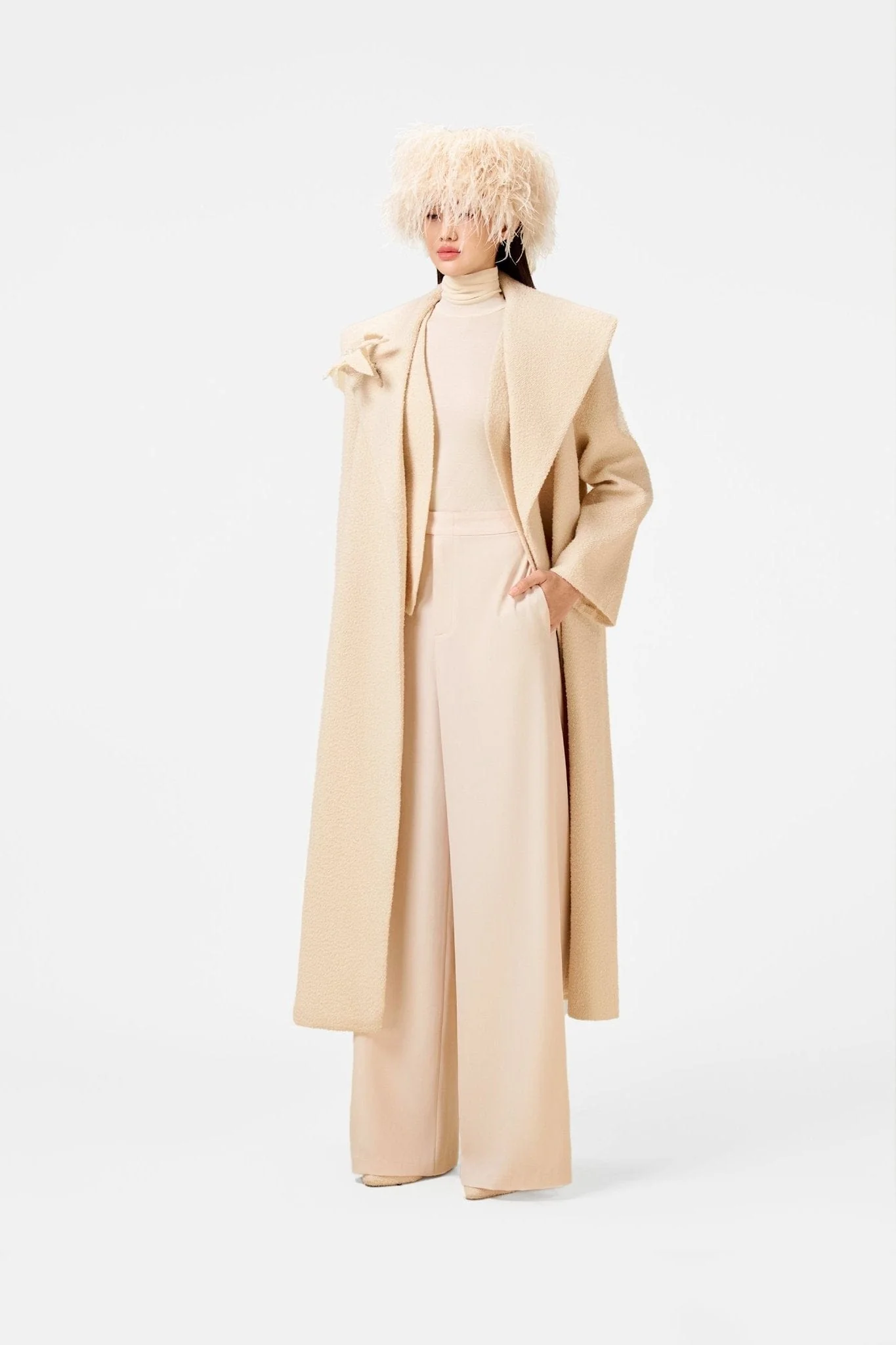 Cream Trench Coat - Image 3