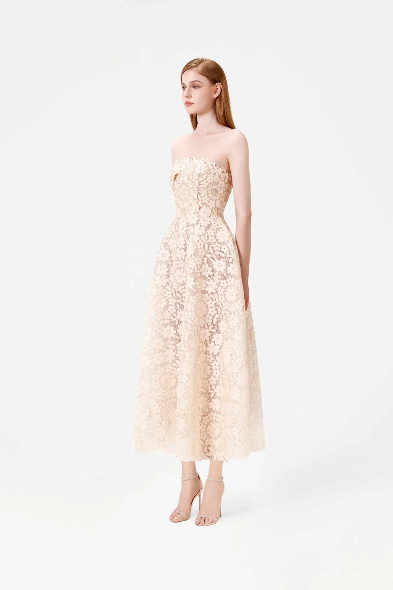 Beaded Butterflies Midi Dress - Image 3