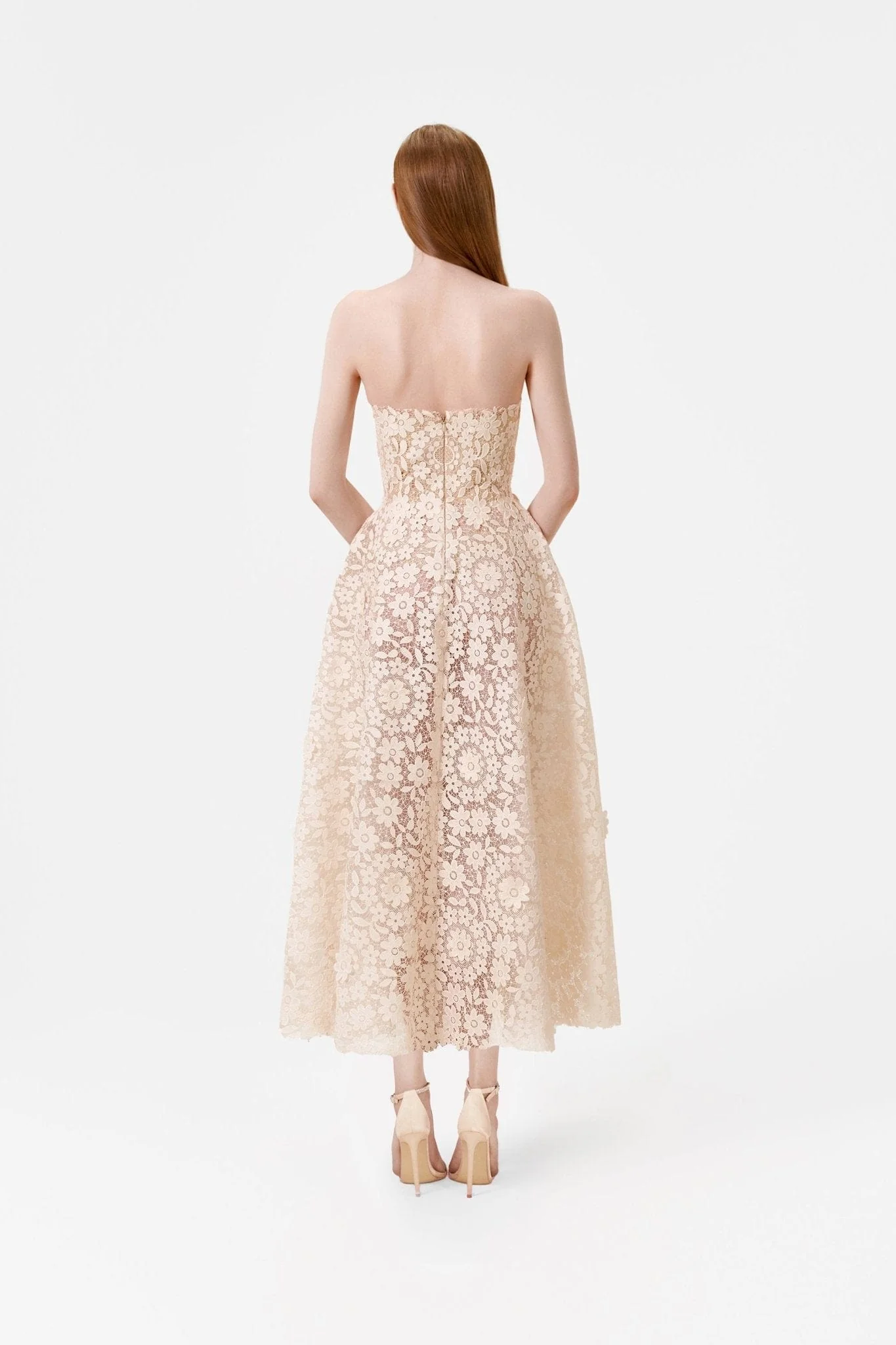 Beaded Butterflies Midi Dress - Image 4