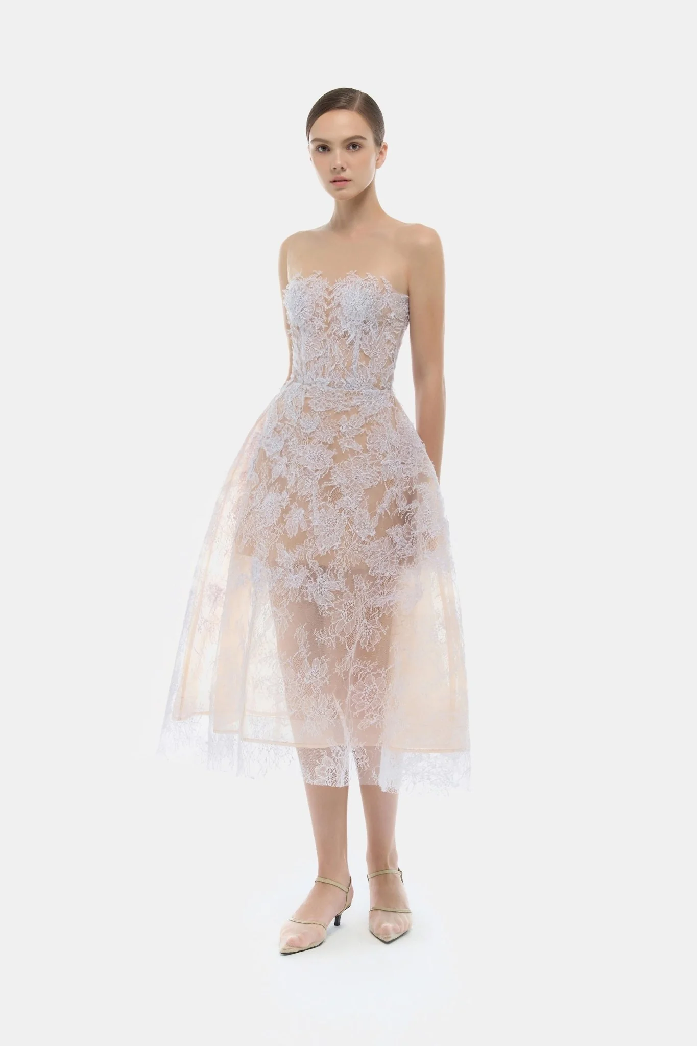 Baby Violet Beaded Lace Dress - Image 3