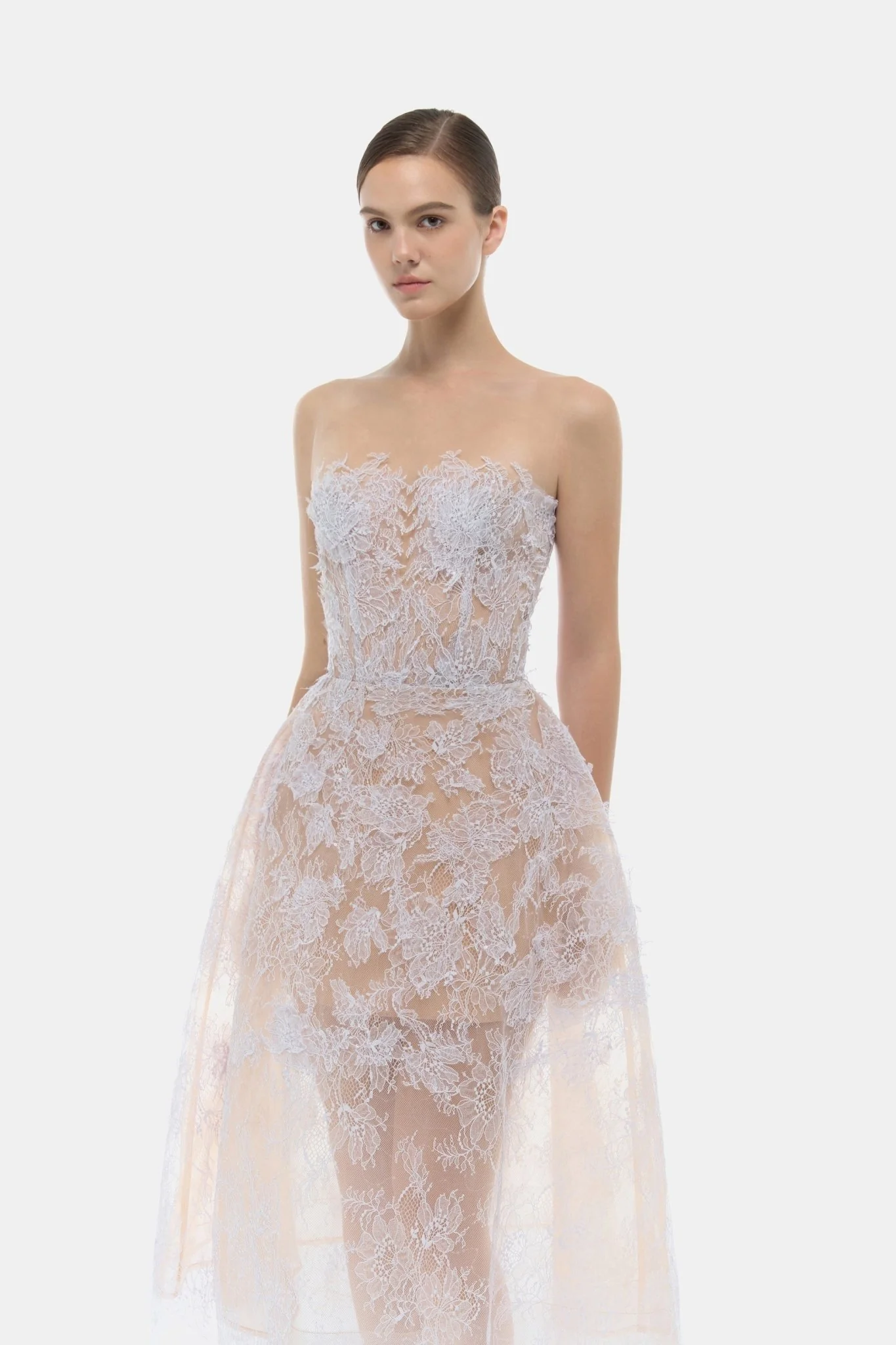Baby Violet Beaded Lace Dress - Image 5