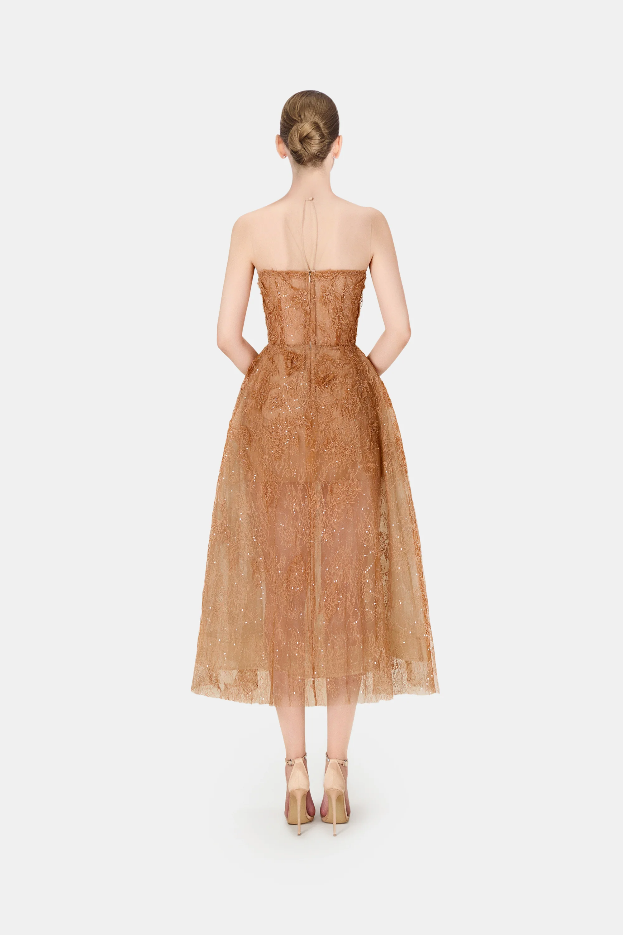 Honey Beaded Lace Dress - Image 4