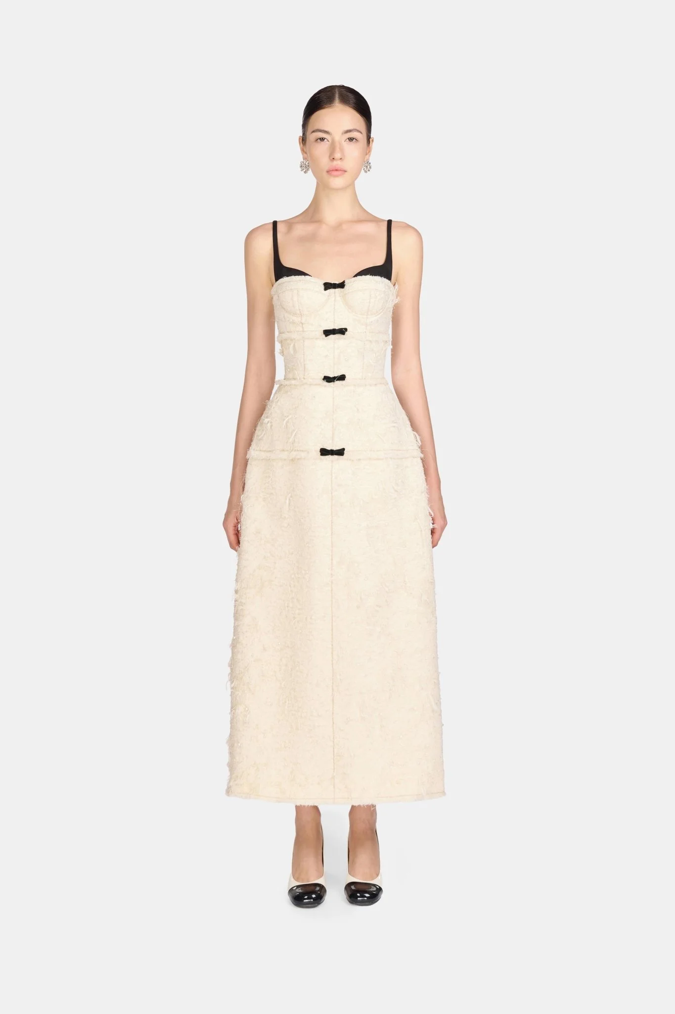 Ivory Crystal Beaded Dress - Image 2