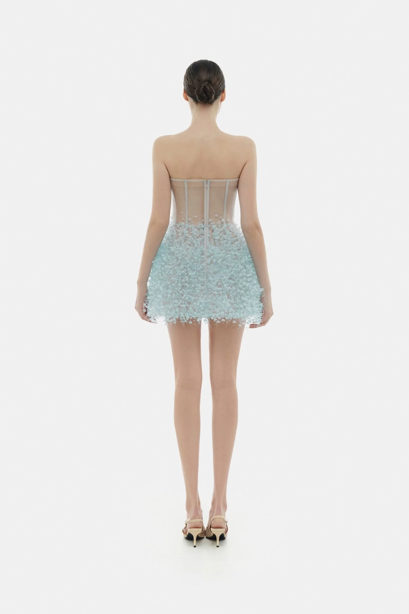 Blue Flowers Mini Dress - Image 6
