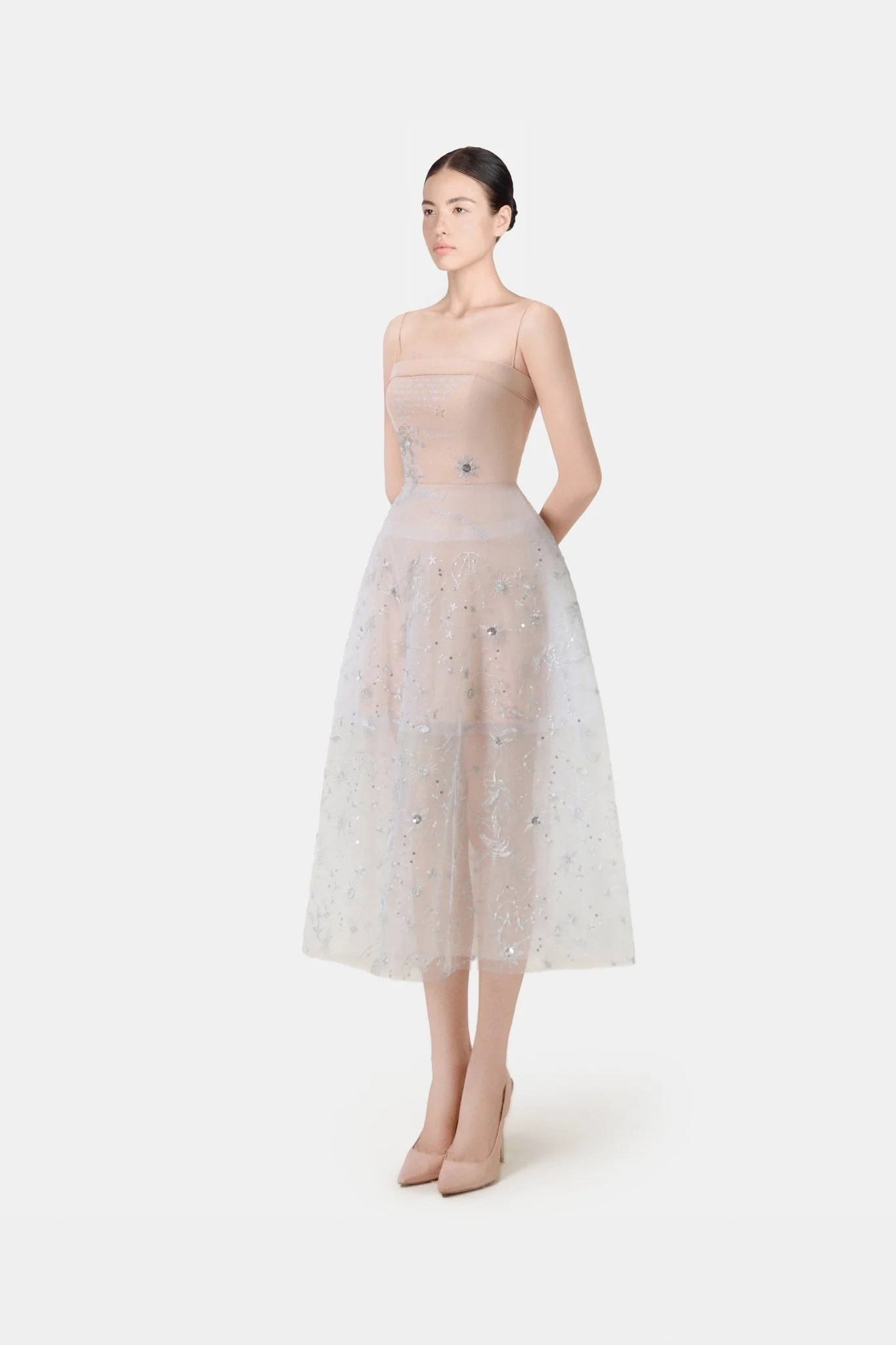 Beaded Embroidered Dress - Image 3