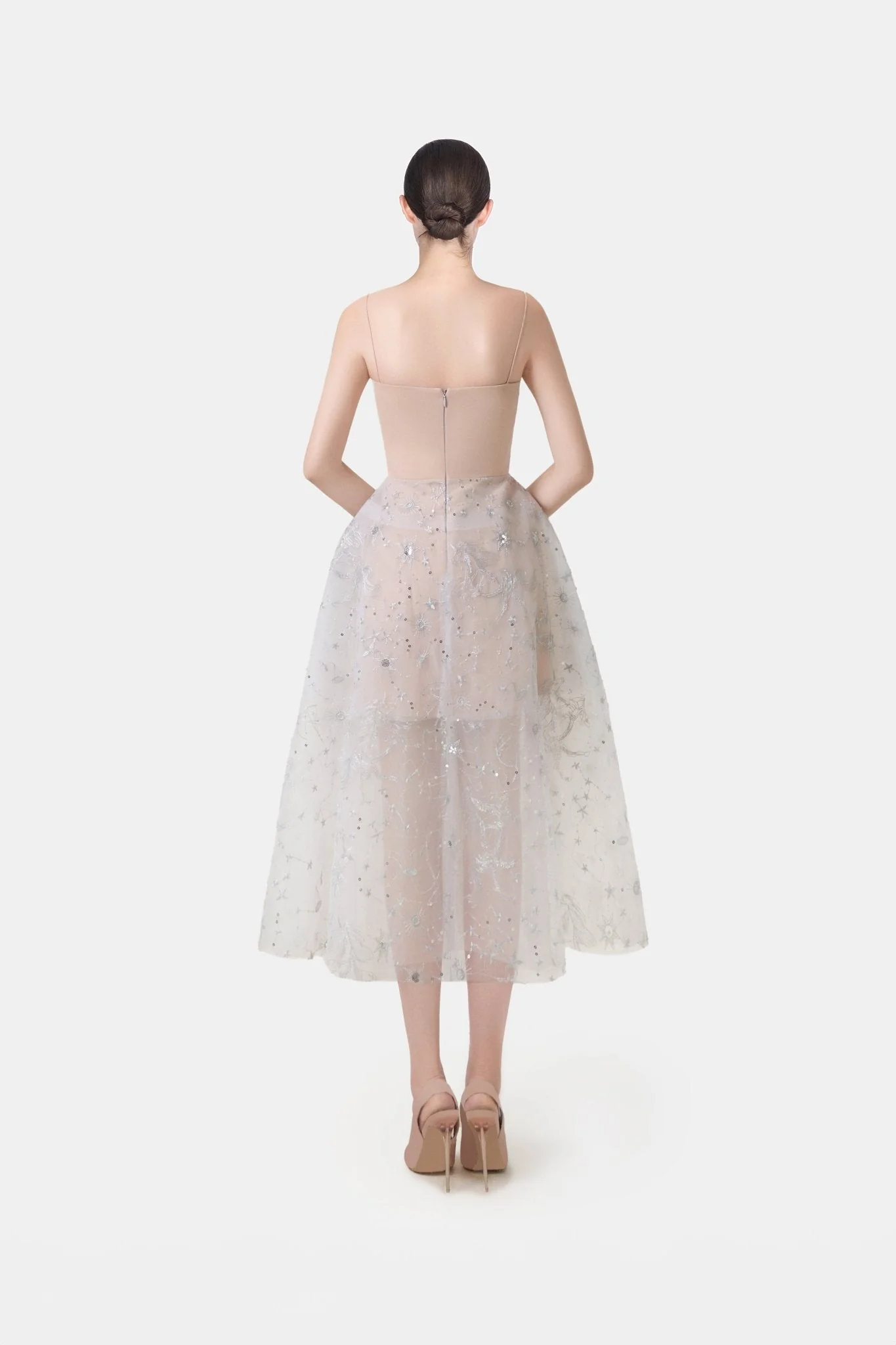 Beaded Embroidered Dress - Image 4
