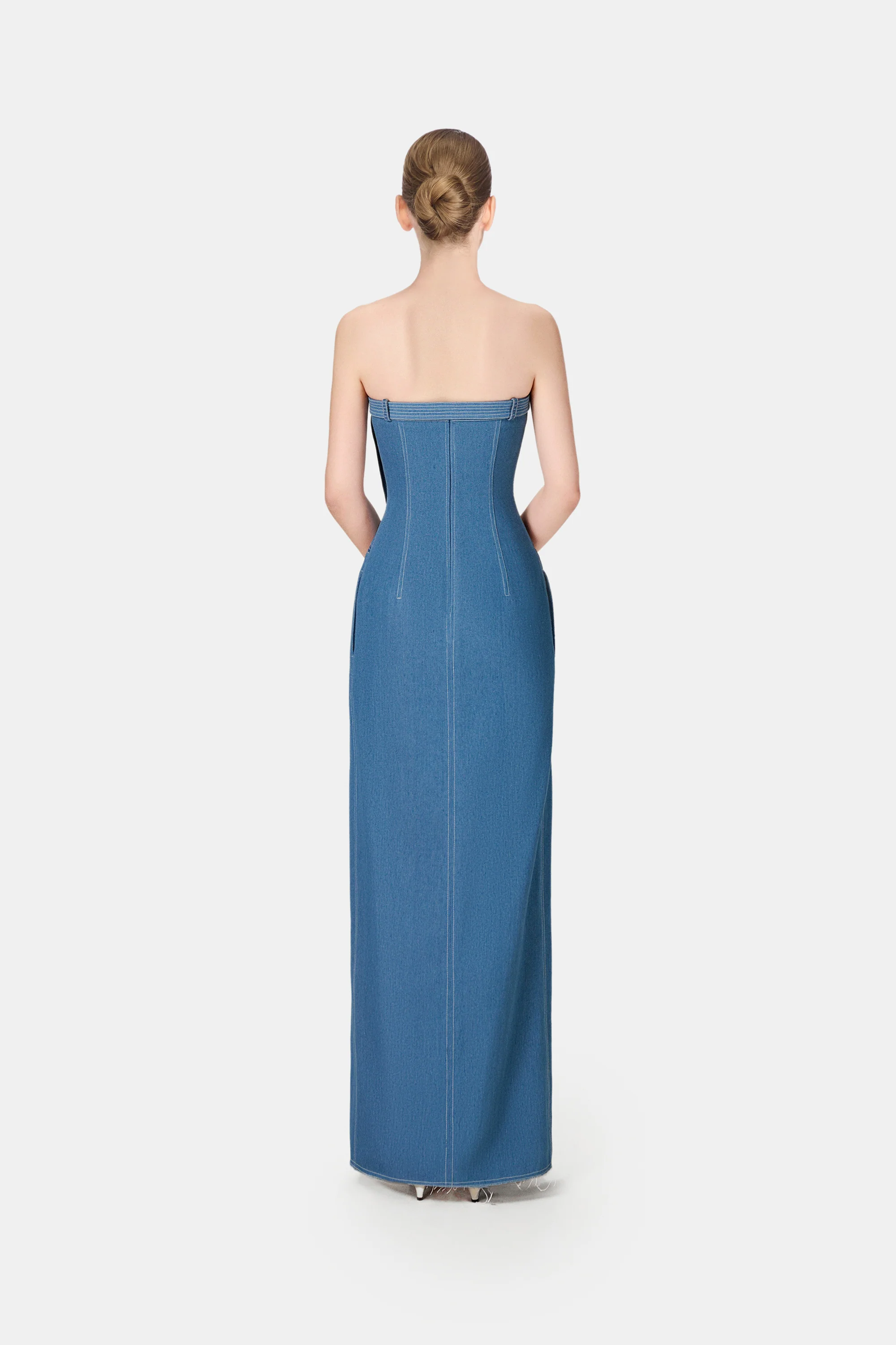 Denim Long Dress - Image 4