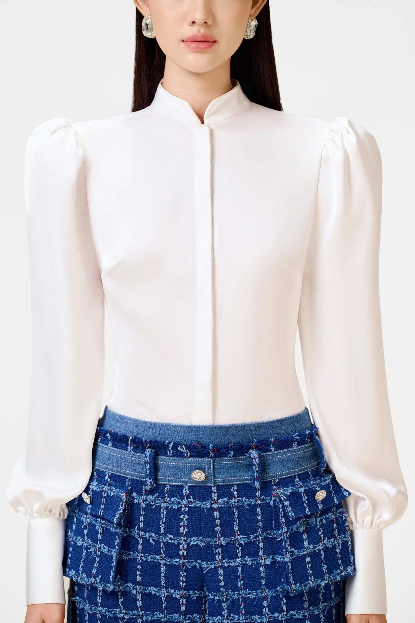 Denim Tweed Trousers - Image 5