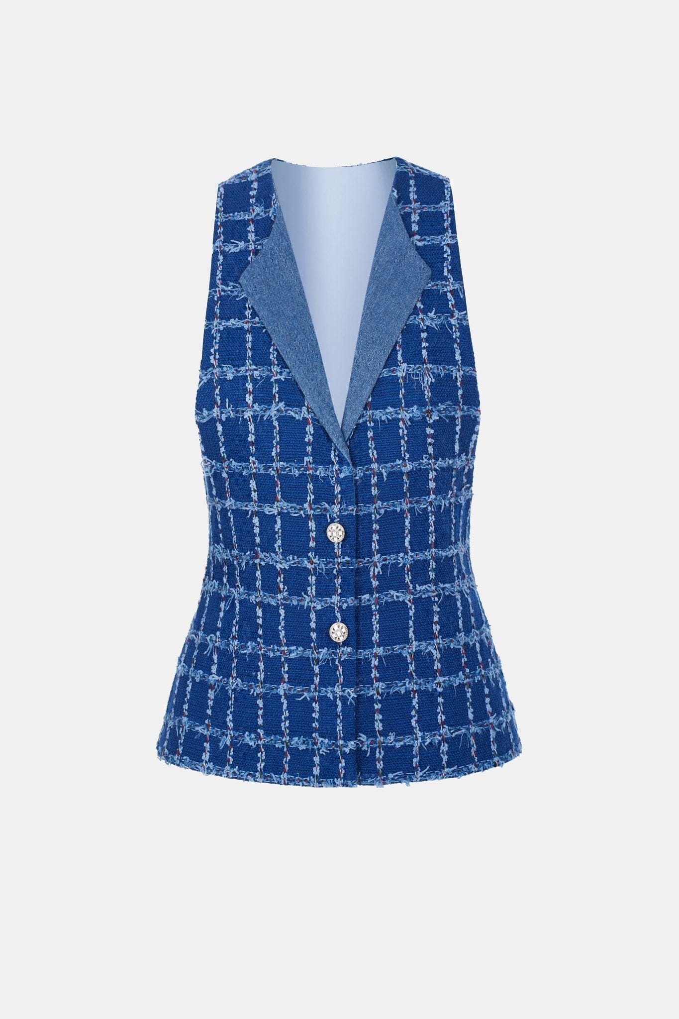 Denim Tweed Waistcoat
