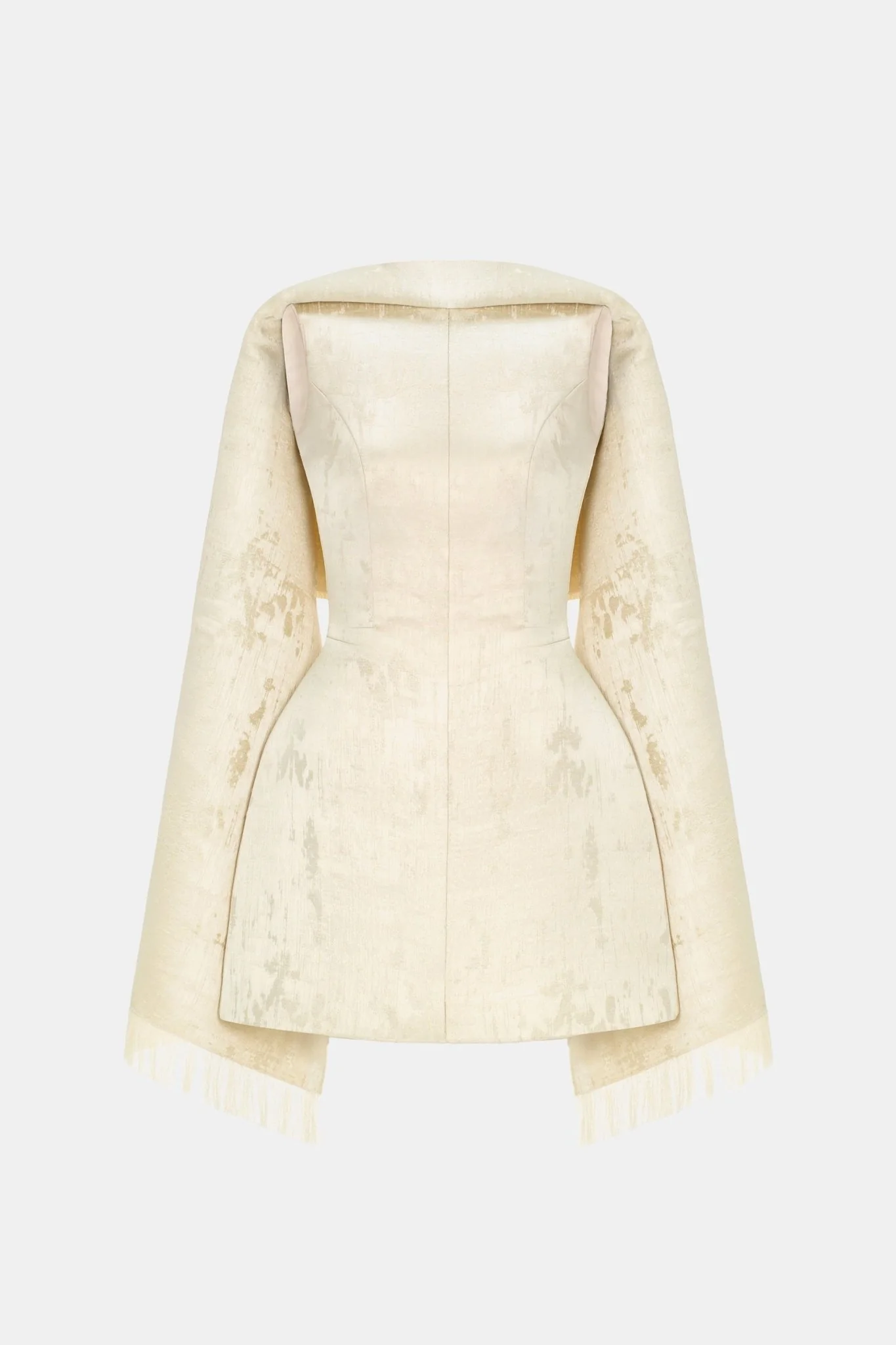 Gold Tailored Scarf Mini Dress