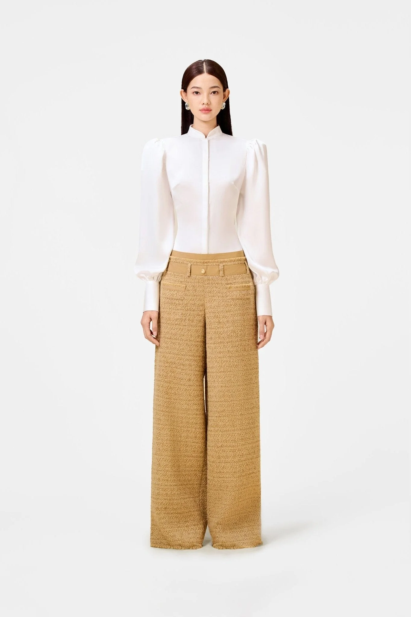 Gold Tweed Trousers - Image 2