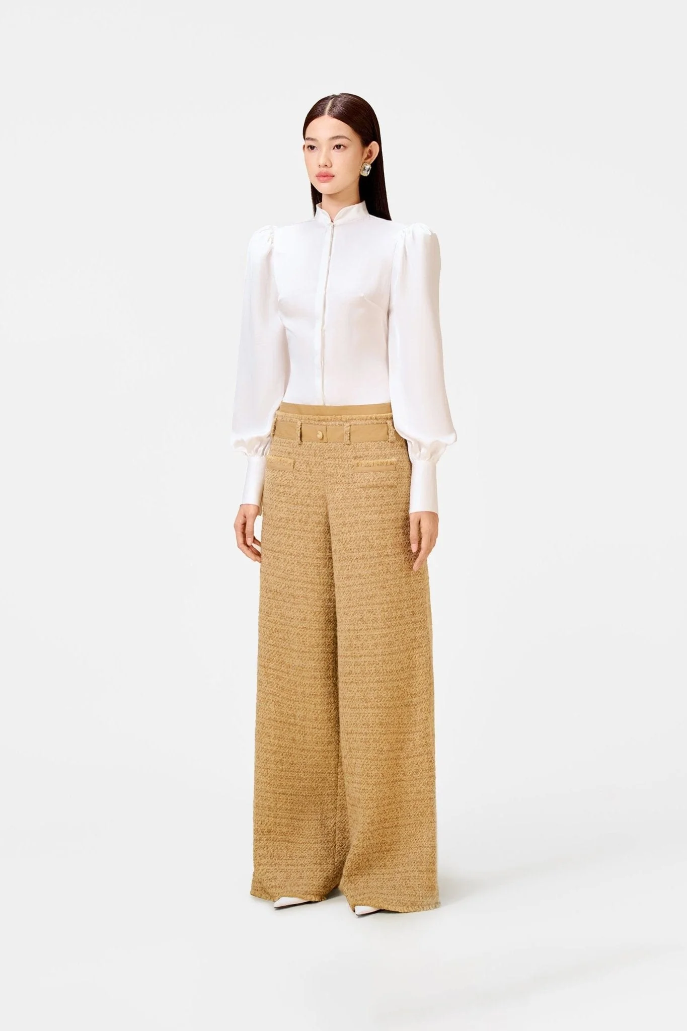 Gold Tweed Trousers - Image 3