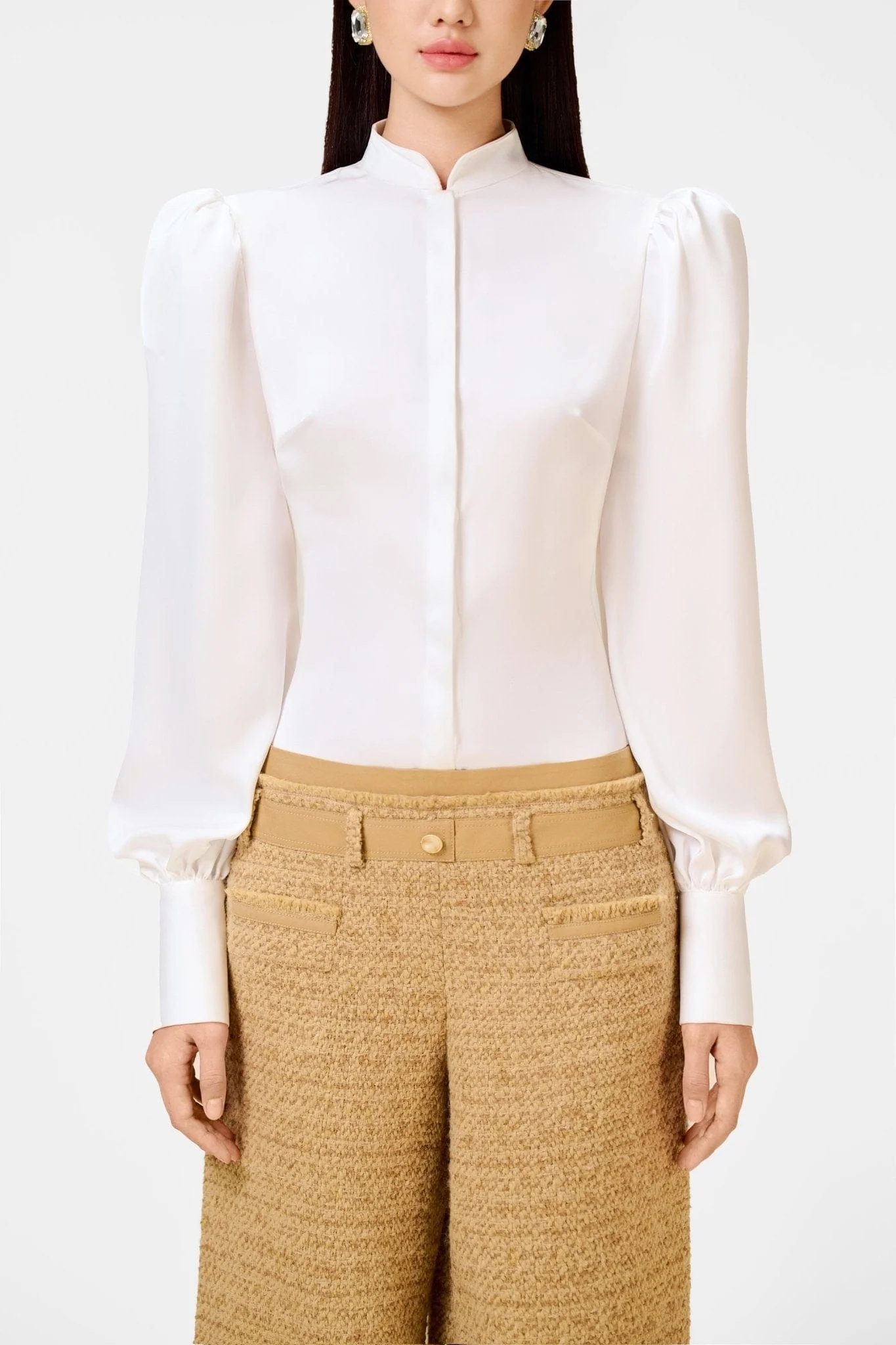 Gold Tweed Trousers - Image 5