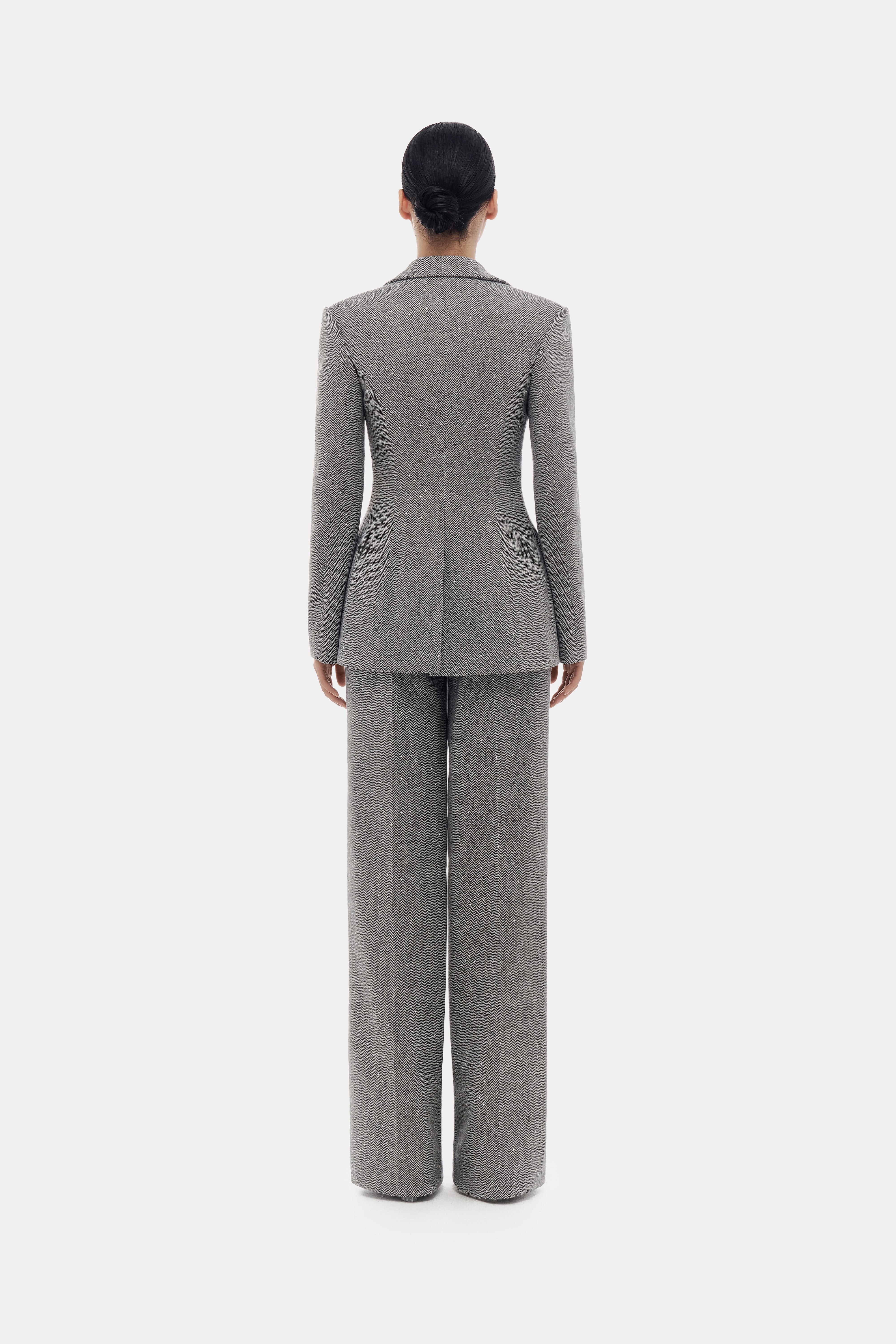 Grey Harringbon Pants - Image 4