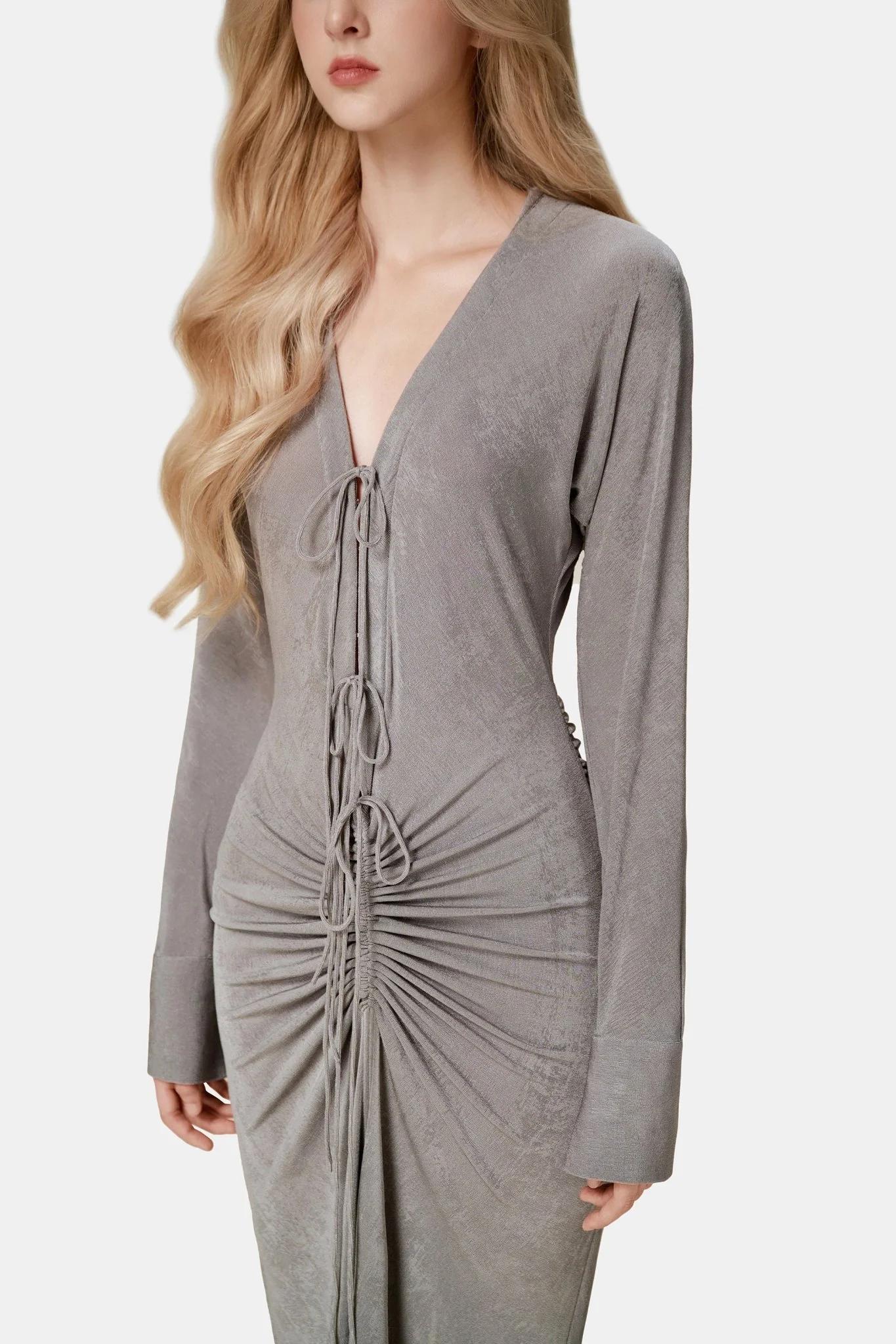 Grey Jersey Maxi Dress - Image 5