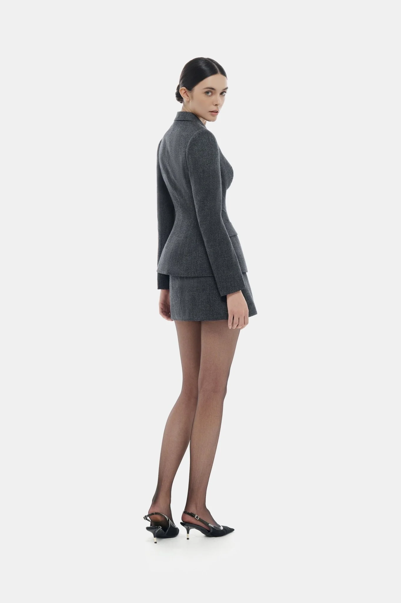 Grey Mini Skirt - Image 4