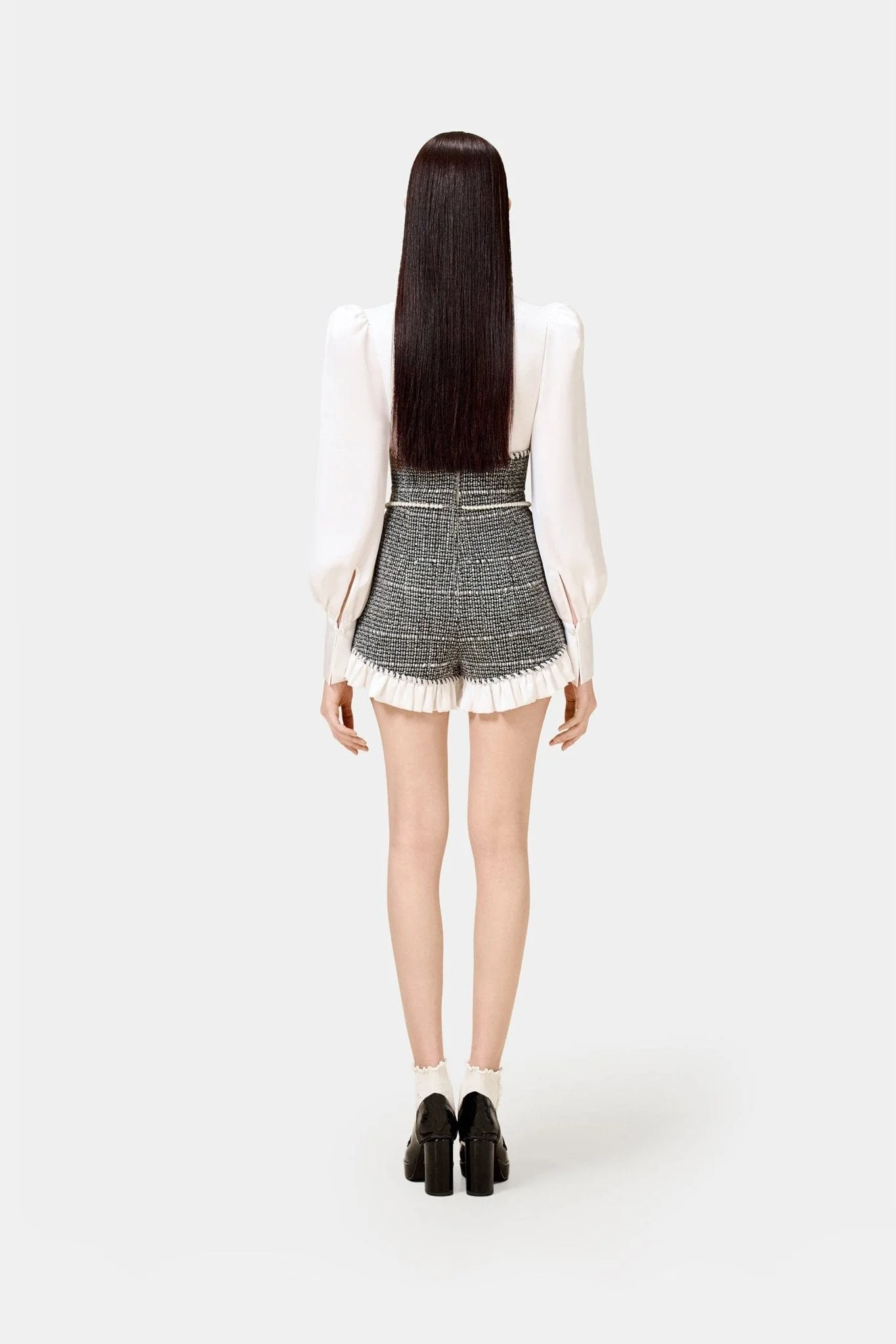 Grey Tweed Romper - Image 4