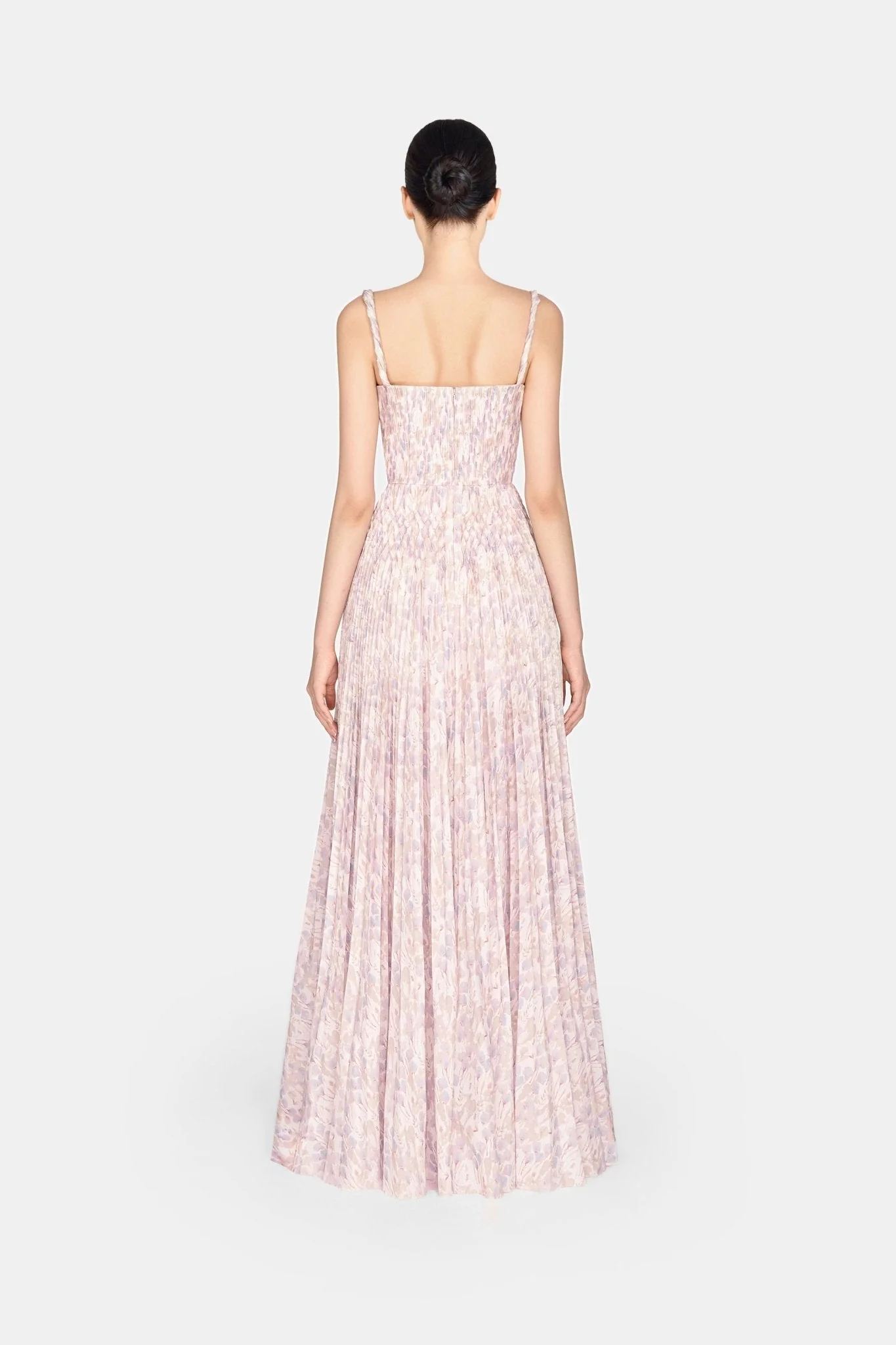Lavender Pleated Maxi Dress - Image 4