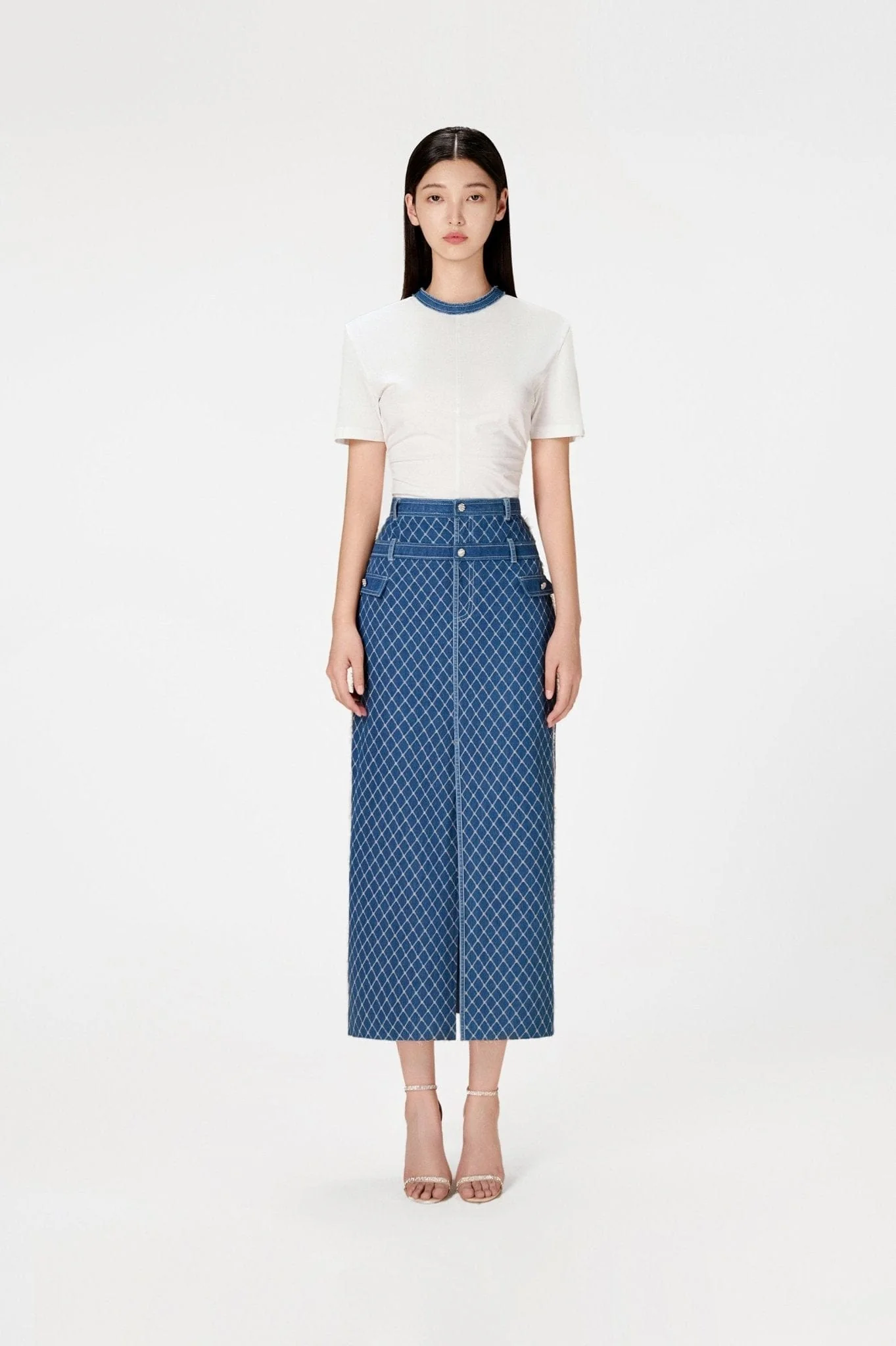 Mimi Denim Pencil Skirt - Image 2