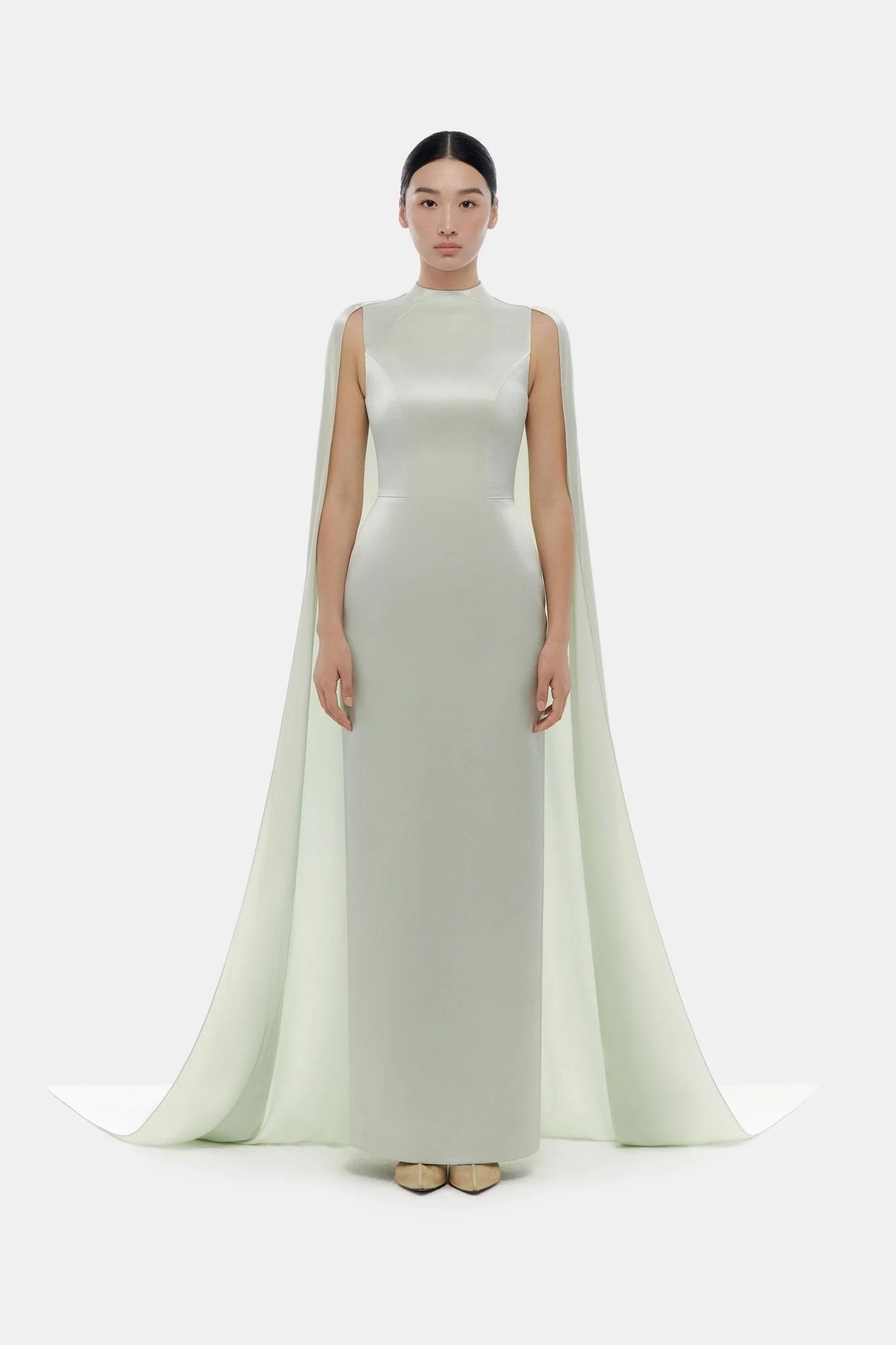 Mint Cape Dress - Image 2
