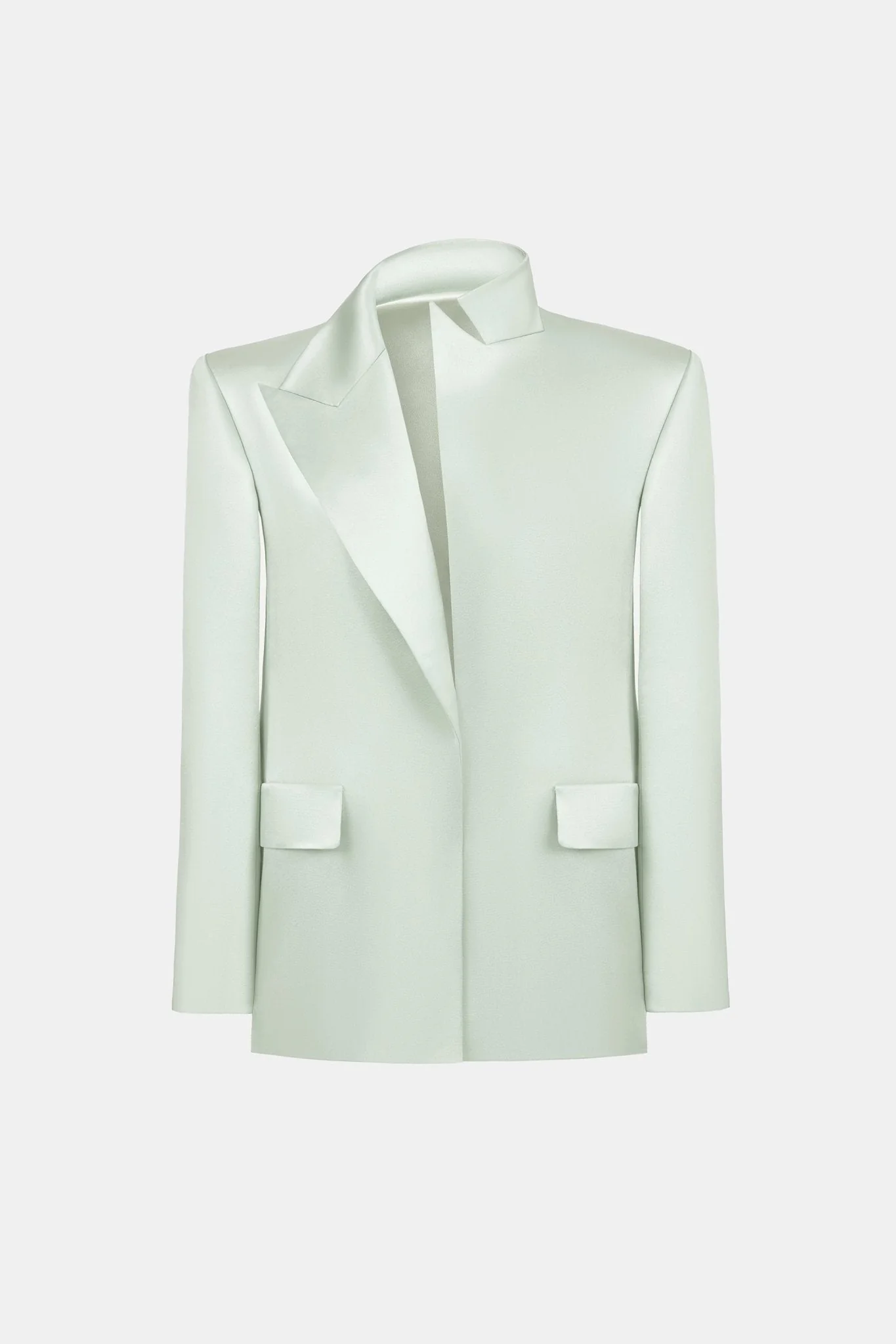 Mint Silk Blazer