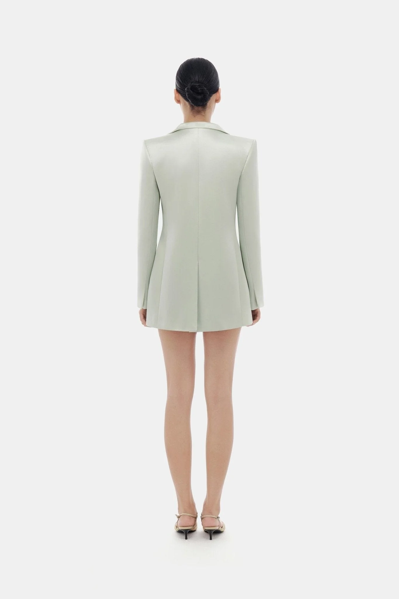 Mint Silk Blazer - Image 4
