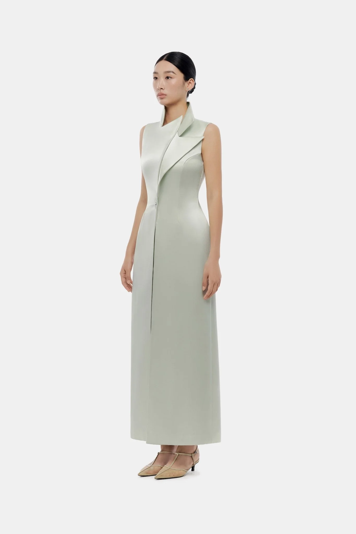Mint Silk Coat - Image 3