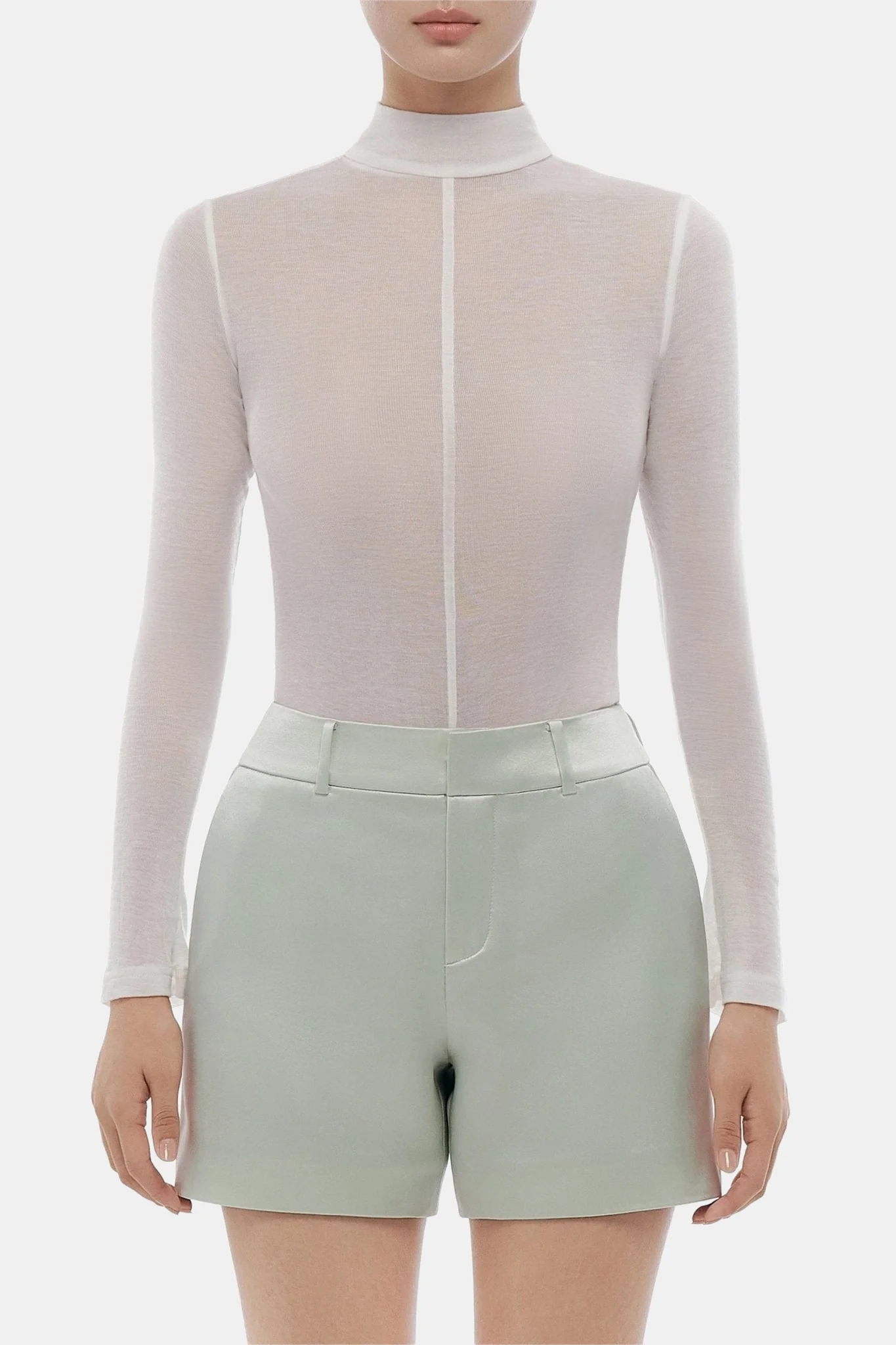 Mint Silk Shorts - Image 5