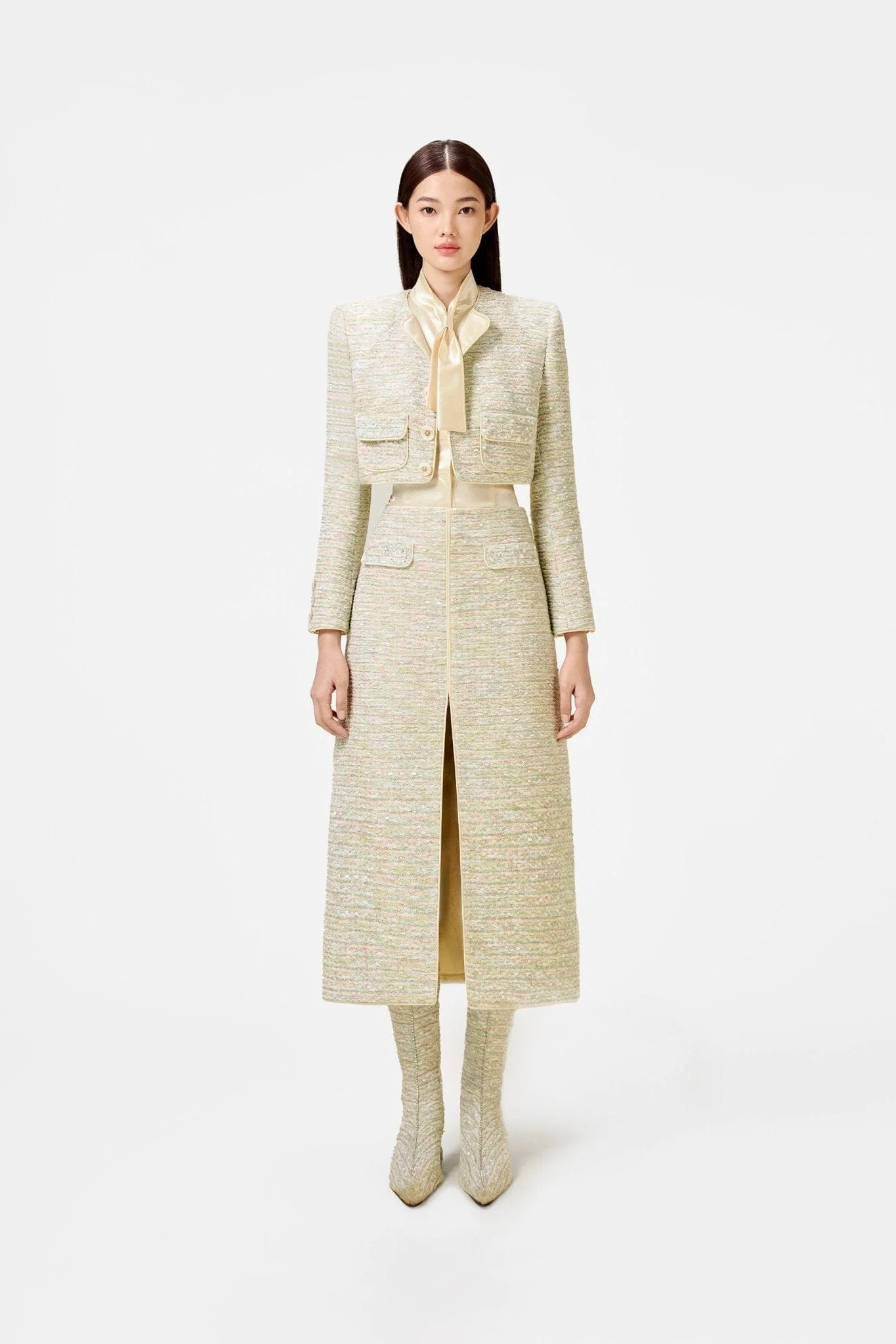 Mint Tweed Jacket - Image 2