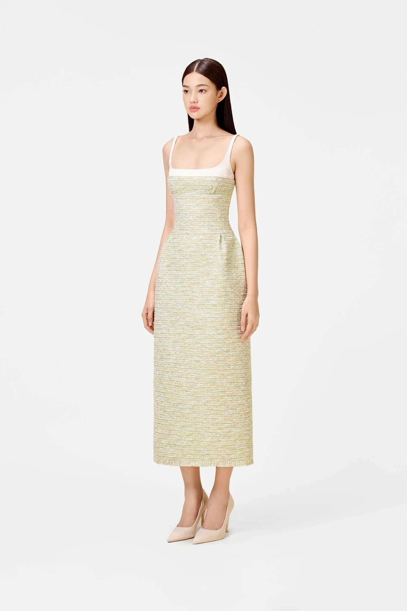 Mint Tweed Dress - Image 3