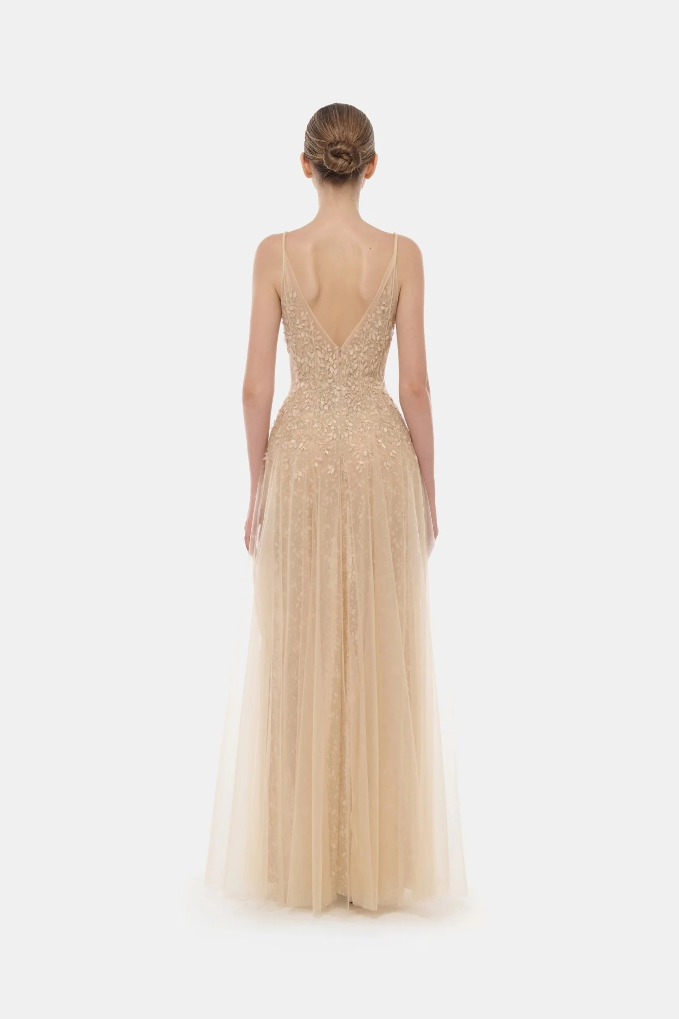 Pastel Deep-V Maxi Dress - Image 4