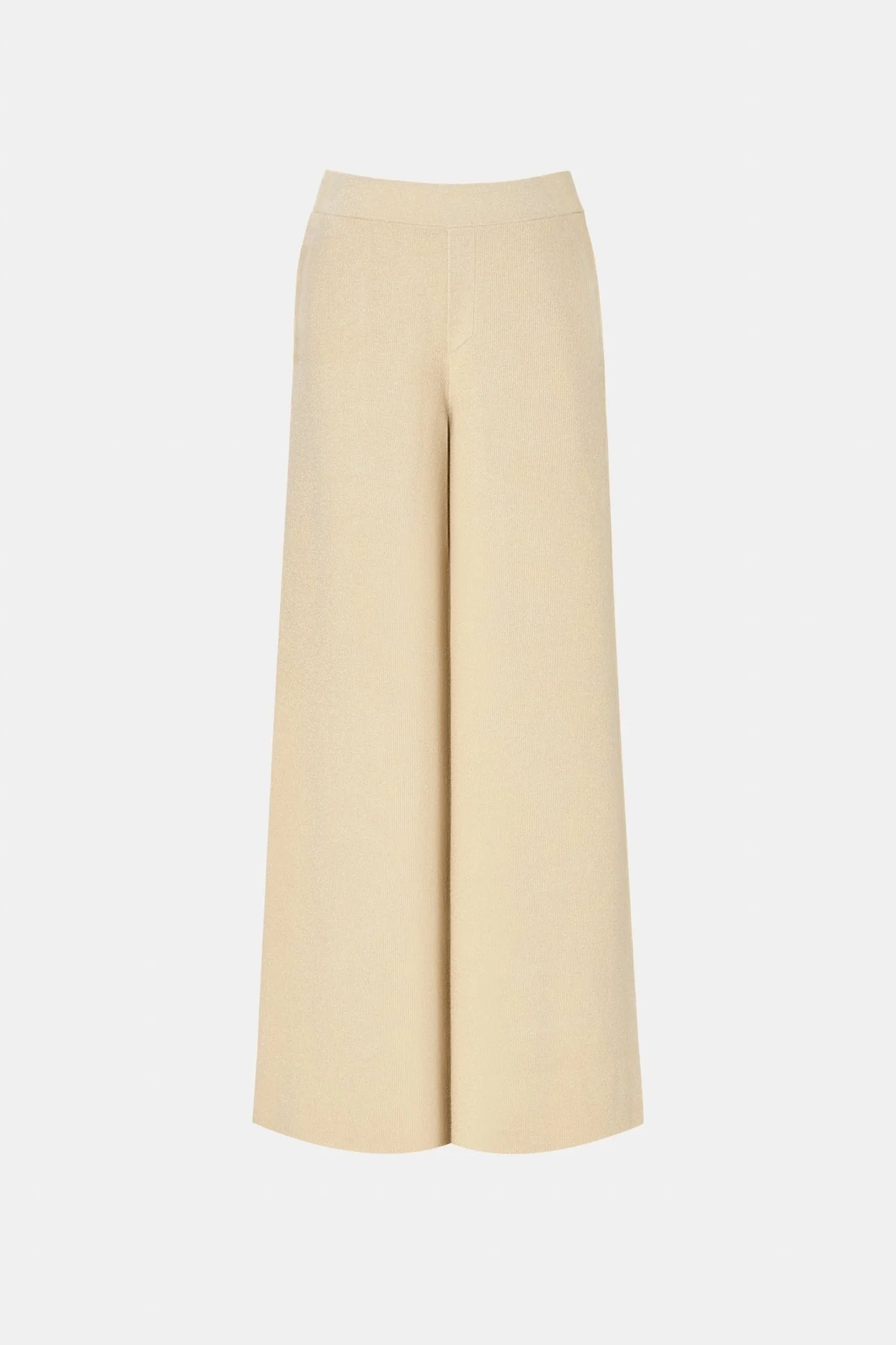 Beige Knit Trouser