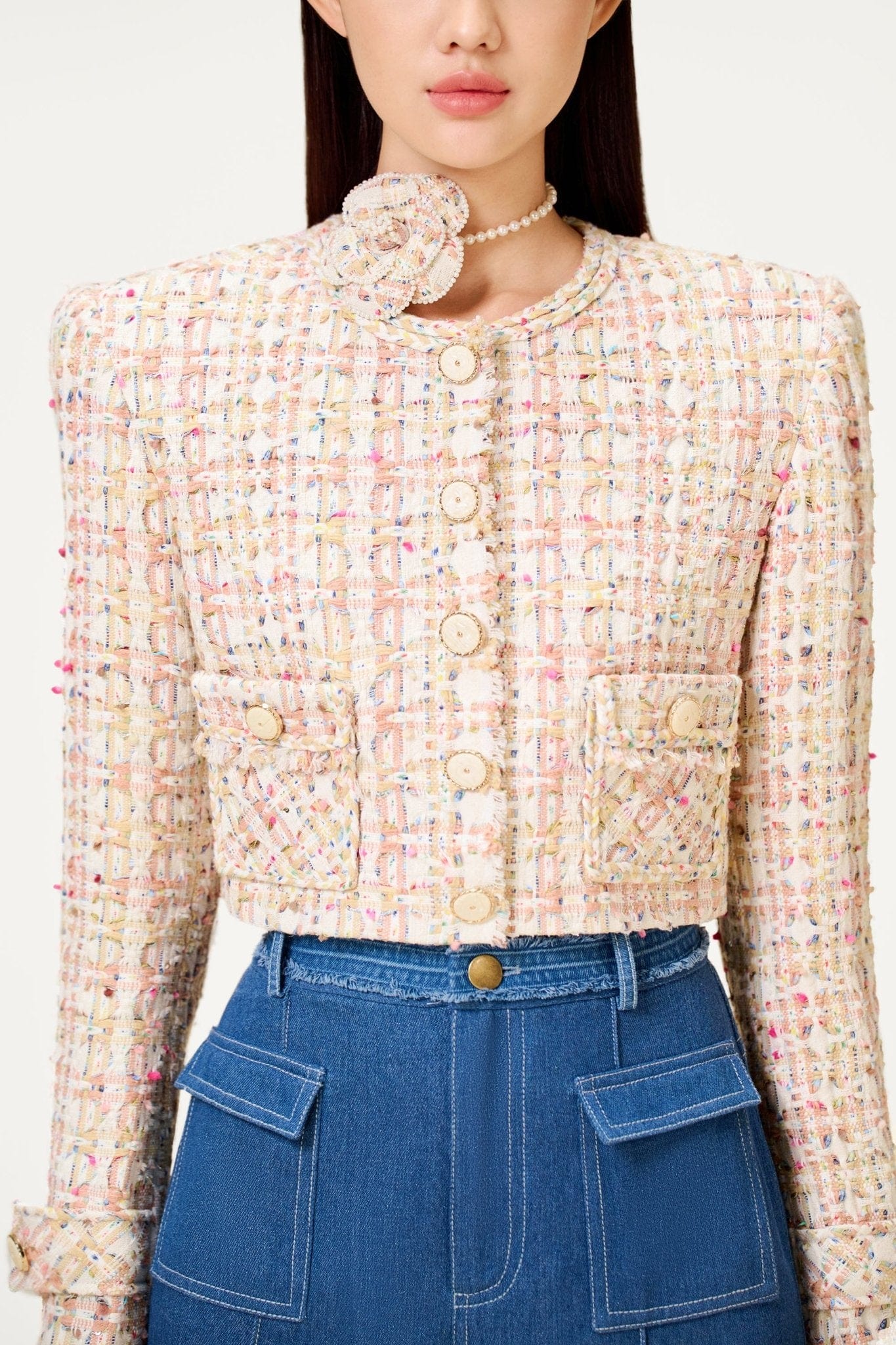 Rosewater Tweed Jacket - Image 5