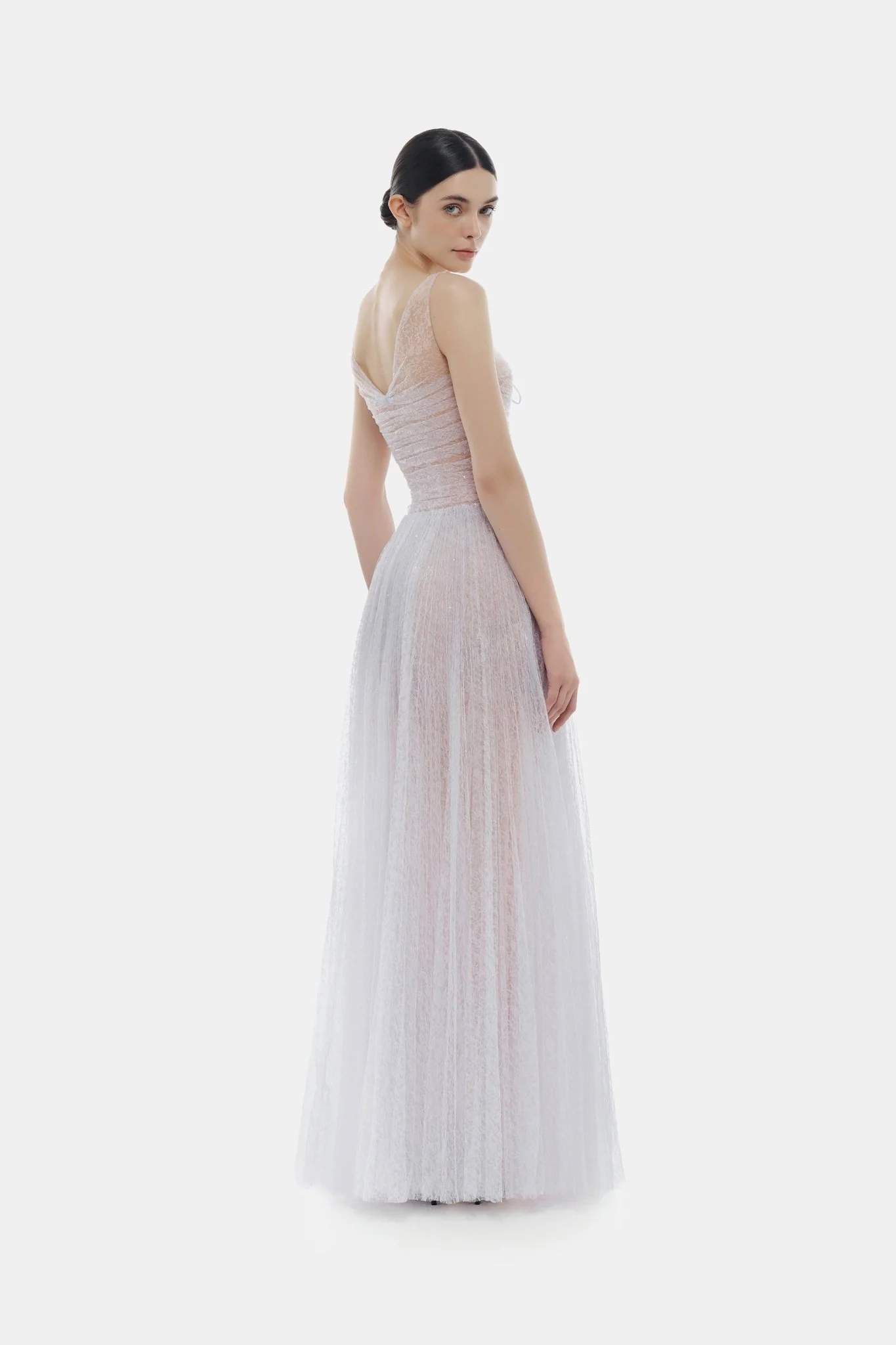 Violet Drapped Maxi Dress - Image 4