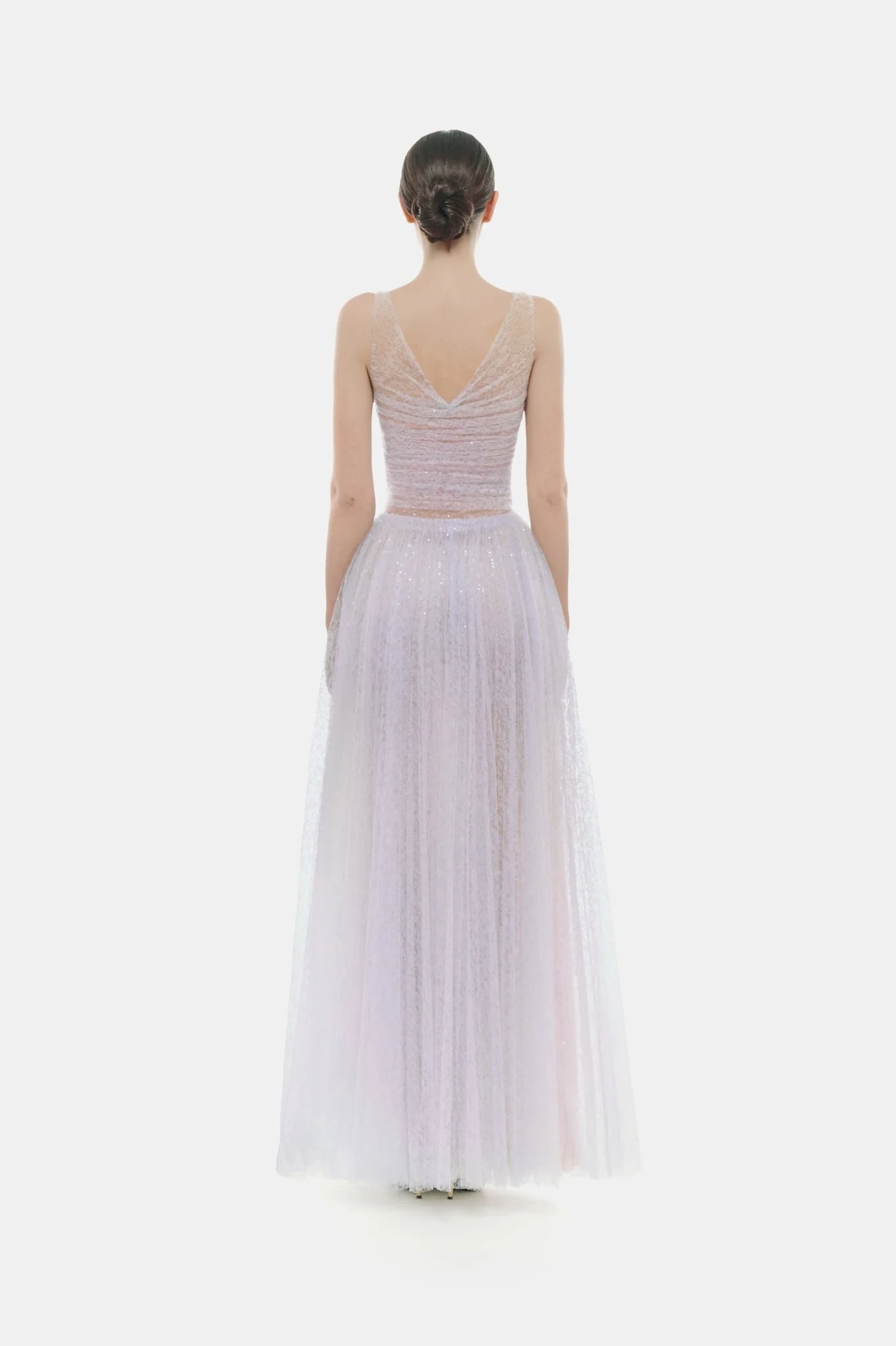 Violet Drapped Maxi Dress - Image 5