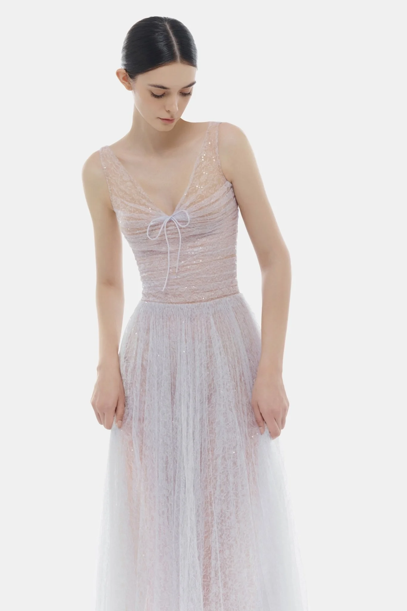 Violet Drapped Maxi Dress - Image 6