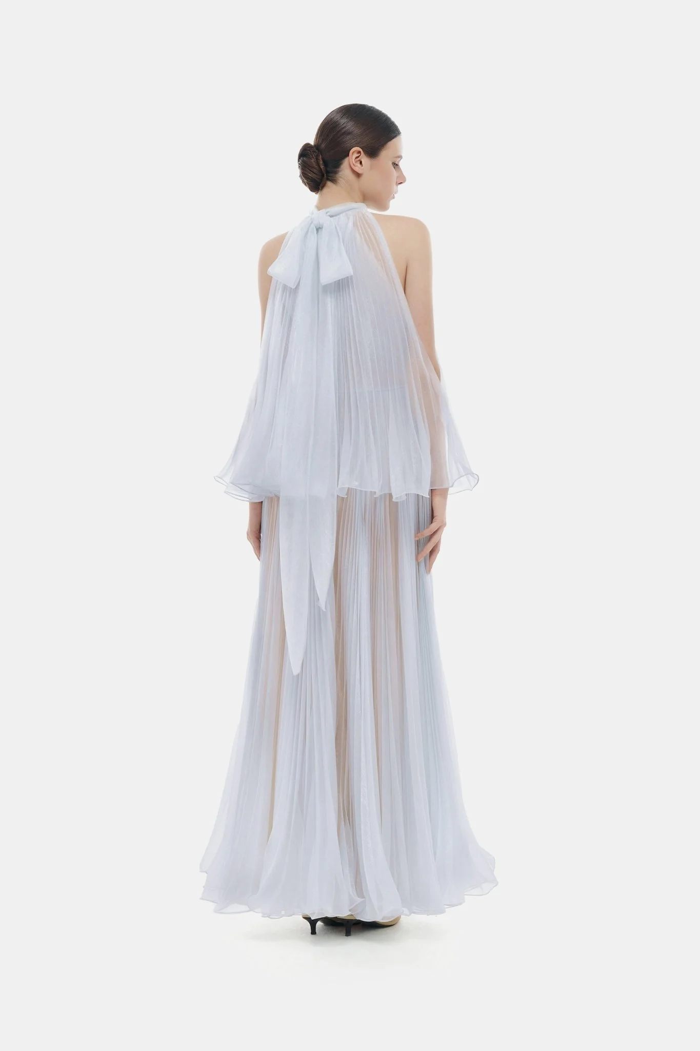 Violet Pleated Dress - Image 4