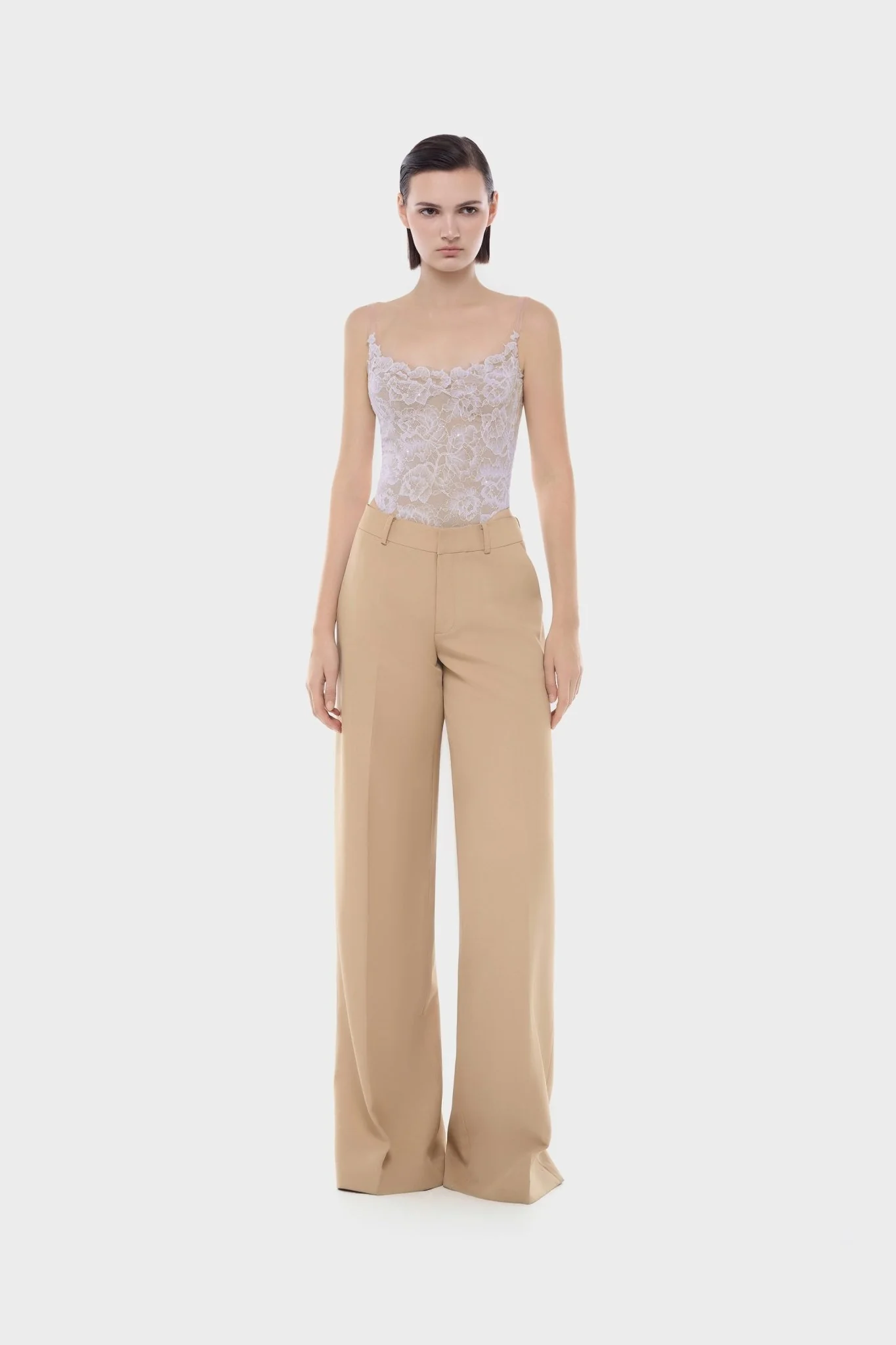 Violet Sheer Lace Top - Image 2